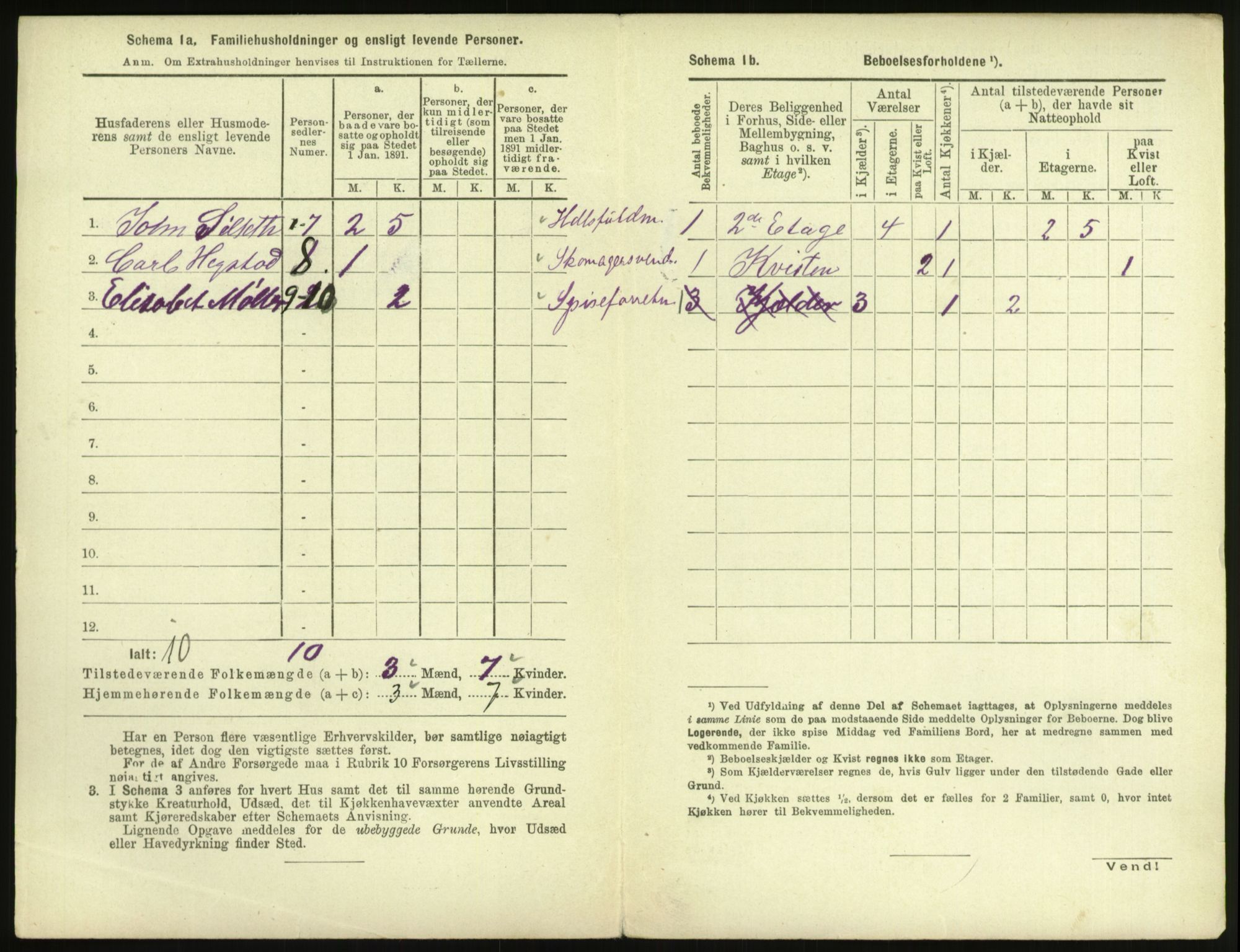 RA, 1891 census for 1601 Trondheim, 1891, p. 851