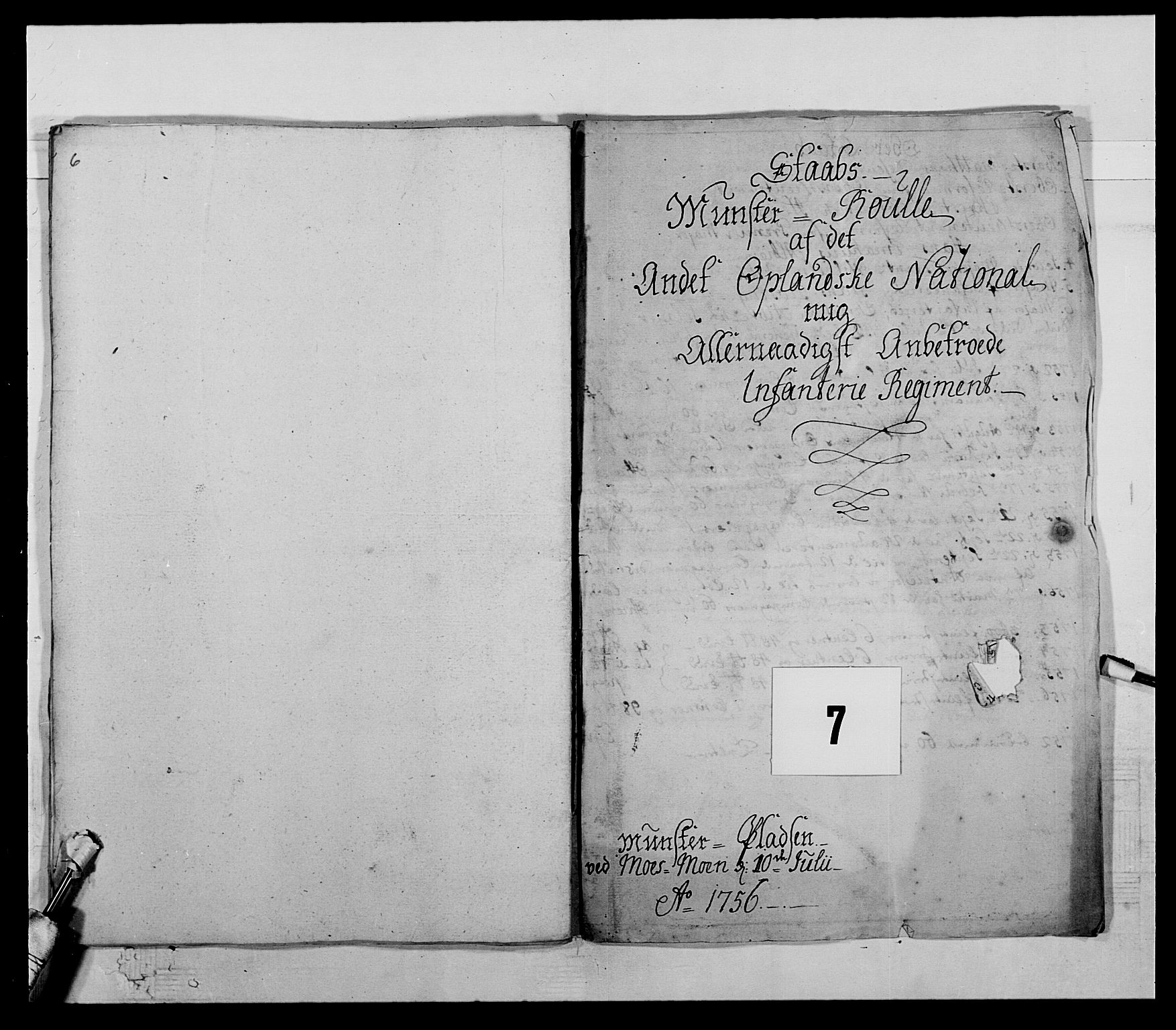 Kommanderende general (KG I) med Det norske krigsdirektorium, AV/RA-EA-5419/E/Ea/L0506: 2. Opplandske regiment, 1756-1765, p. 66