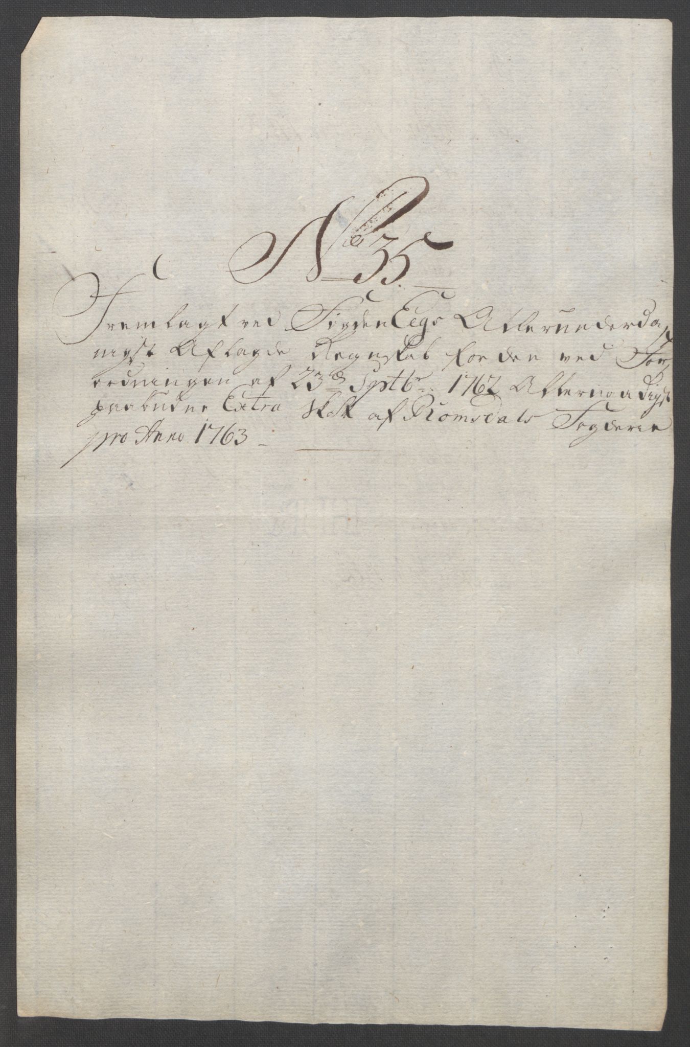 Rentekammeret inntil 1814, Reviderte regnskaper, Fogderegnskap, AV/RA-EA-4092/R55/L3730: Ekstraskatten Romsdal, 1762-1763, p. 438