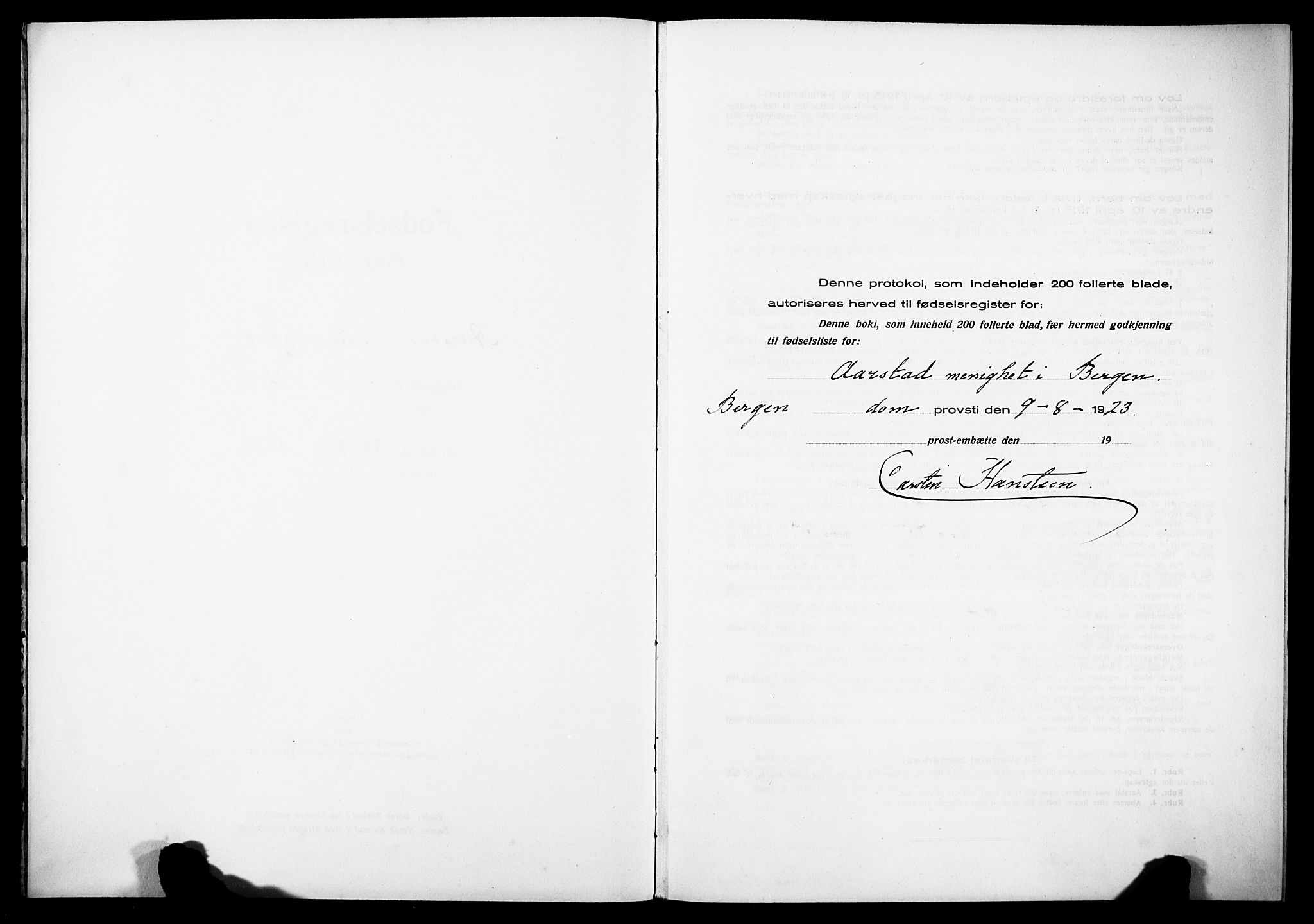 Årstad Sokneprestembete, AV/SAB-A-79301/I/Id/L0A03: Birth register no. A 3, 1924-1929
