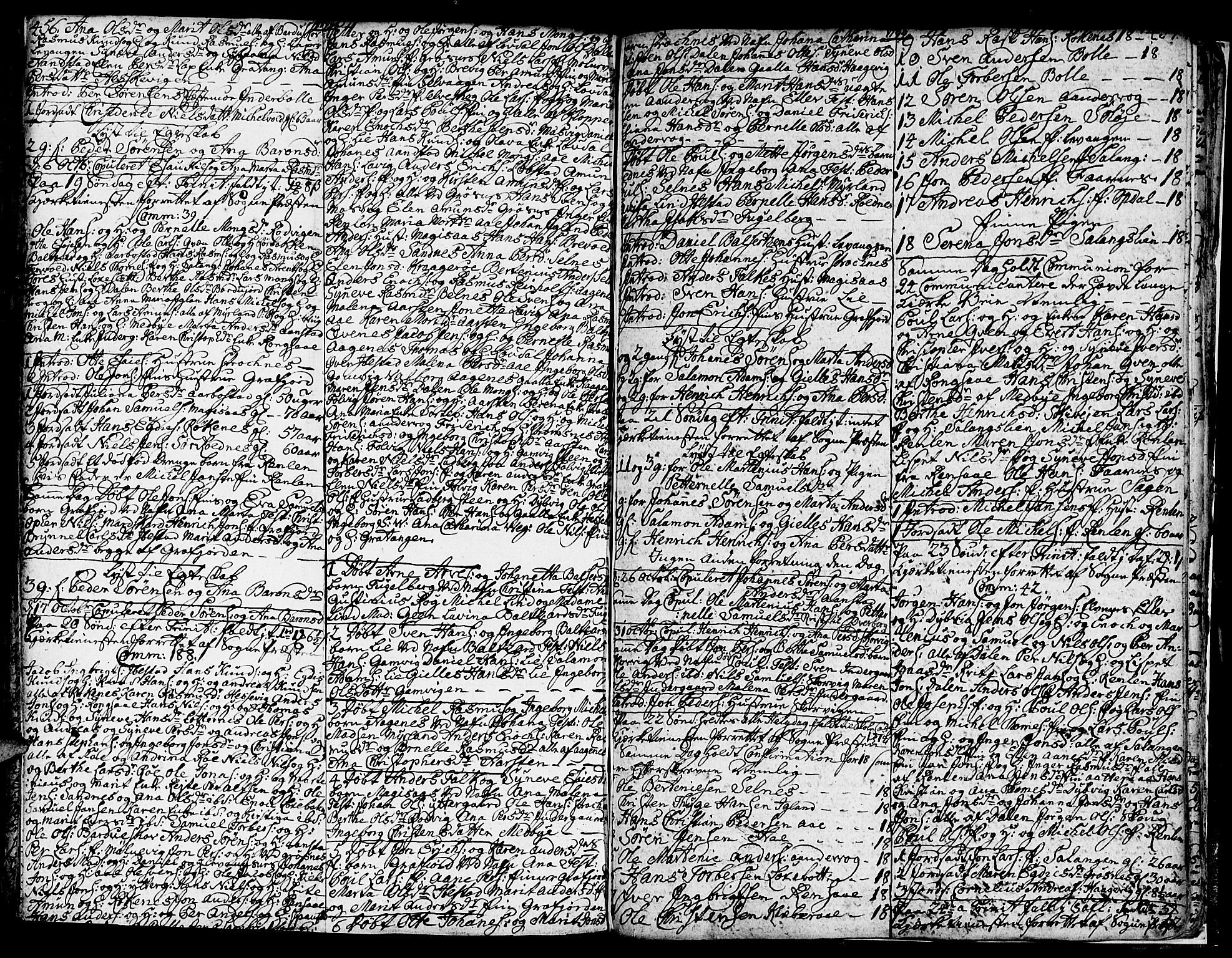 Ibestad sokneprestembete, AV/SATØ-S-0077/H/Ha/Hab/L0001klokker: Parish register (copy) no. 1, 1776-1808, p. 456-457