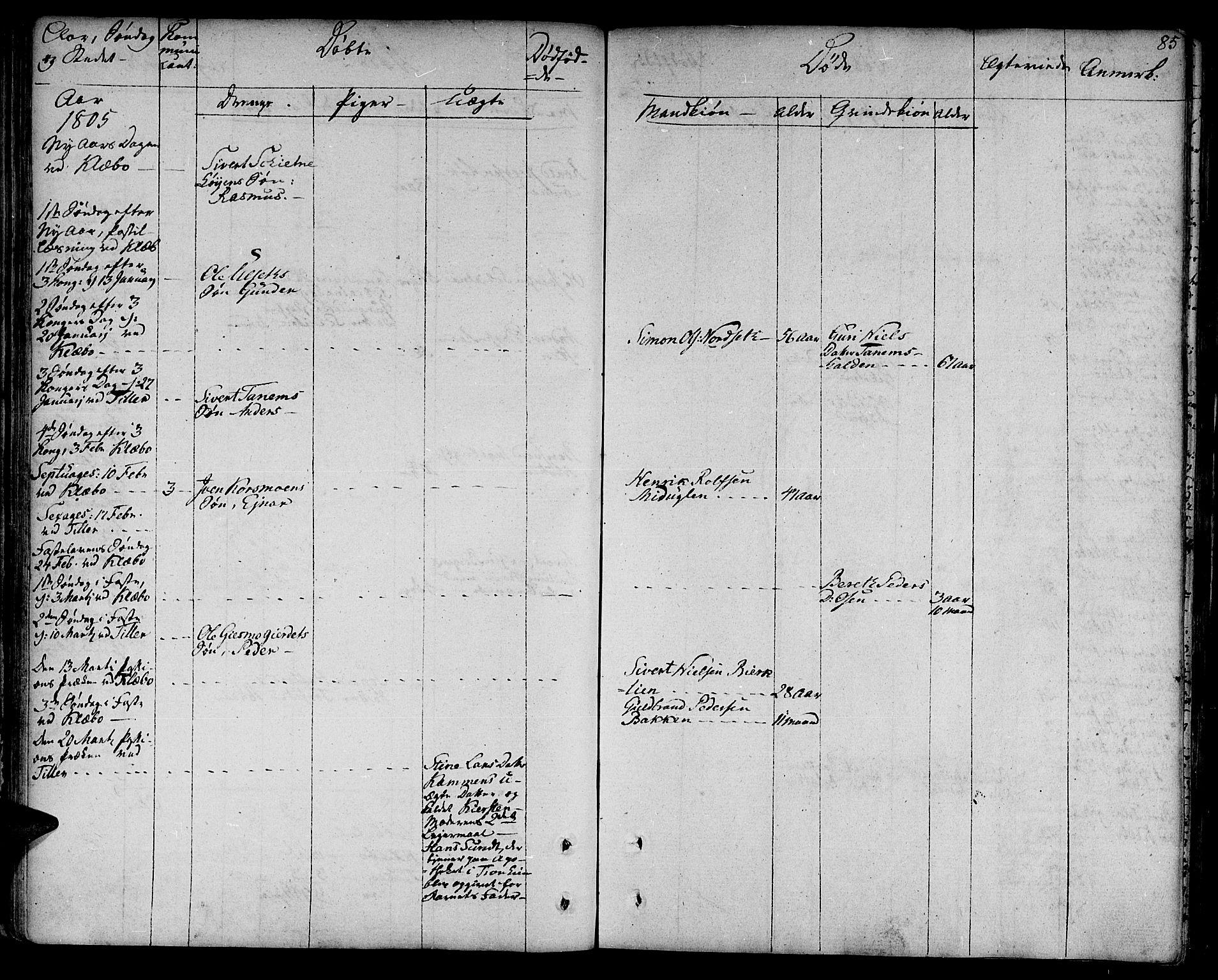 Ministerialprotokoller, klokkerbøker og fødselsregistre - Sør-Trøndelag, SAT/A-1456/618/L0438: Parish register (official) no. 618A03, 1783-1815, p. 85