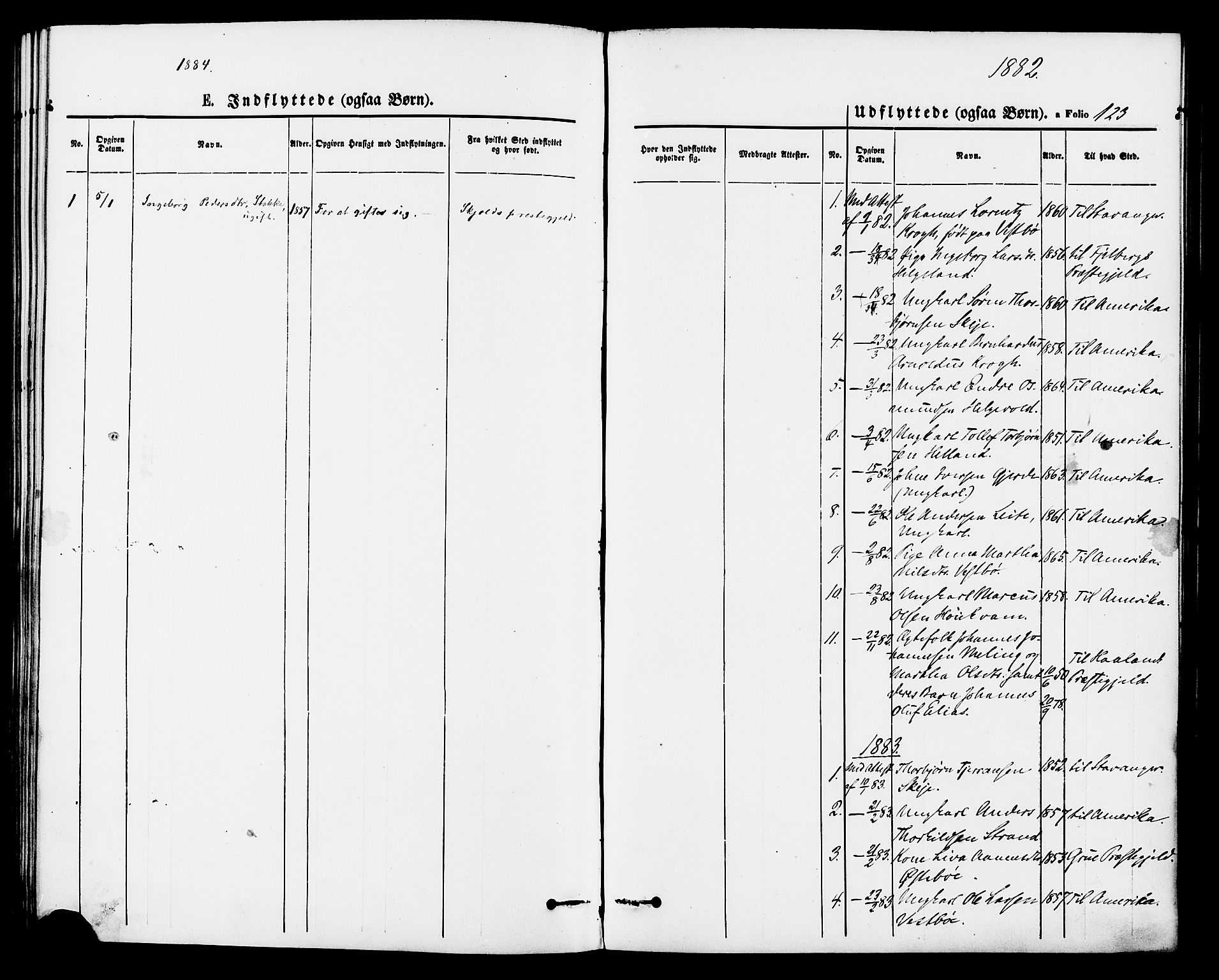 Vikedal sokneprestkontor, AV/SAST-A-101840/01/IV: Parish register (official) no. A 8, 1868-1885, p. 123