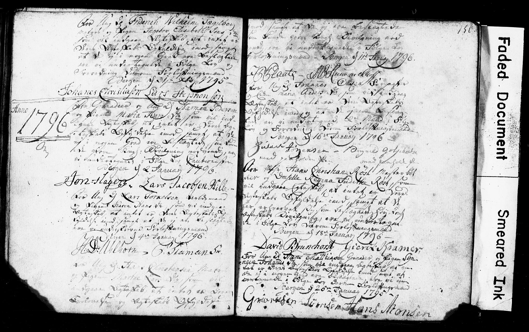 Korskirken sokneprestembete, AV/SAB-A-76101: Best man's statements no. II.5.1, 1776-1816, p. 156