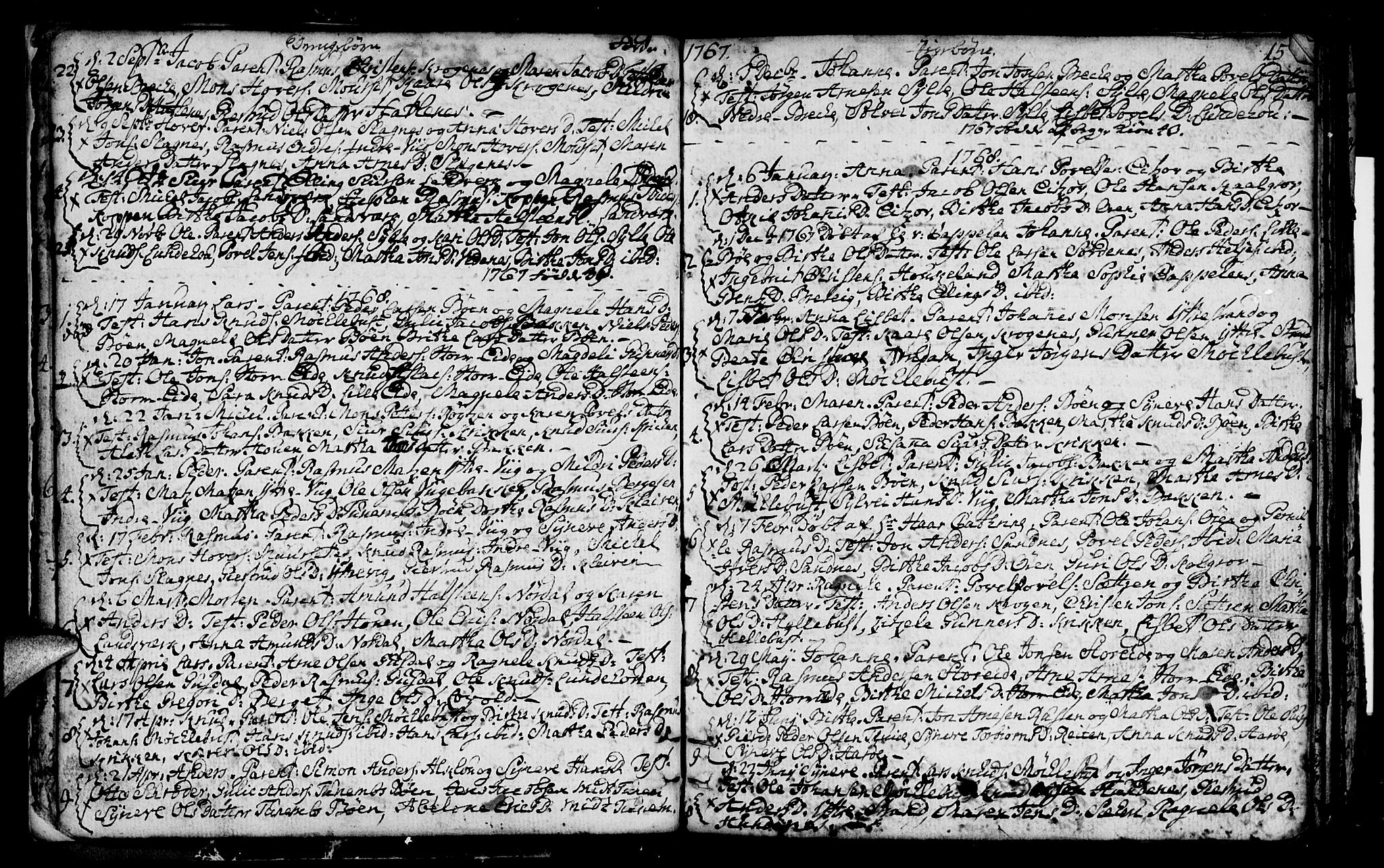 Ministerialprotokoller, klokkerbøker og fødselsregistre - Møre og Romsdal, SAT/A-1454/501/L0002: Parish register (official) no. 501A02, 1760-1816, p. 15