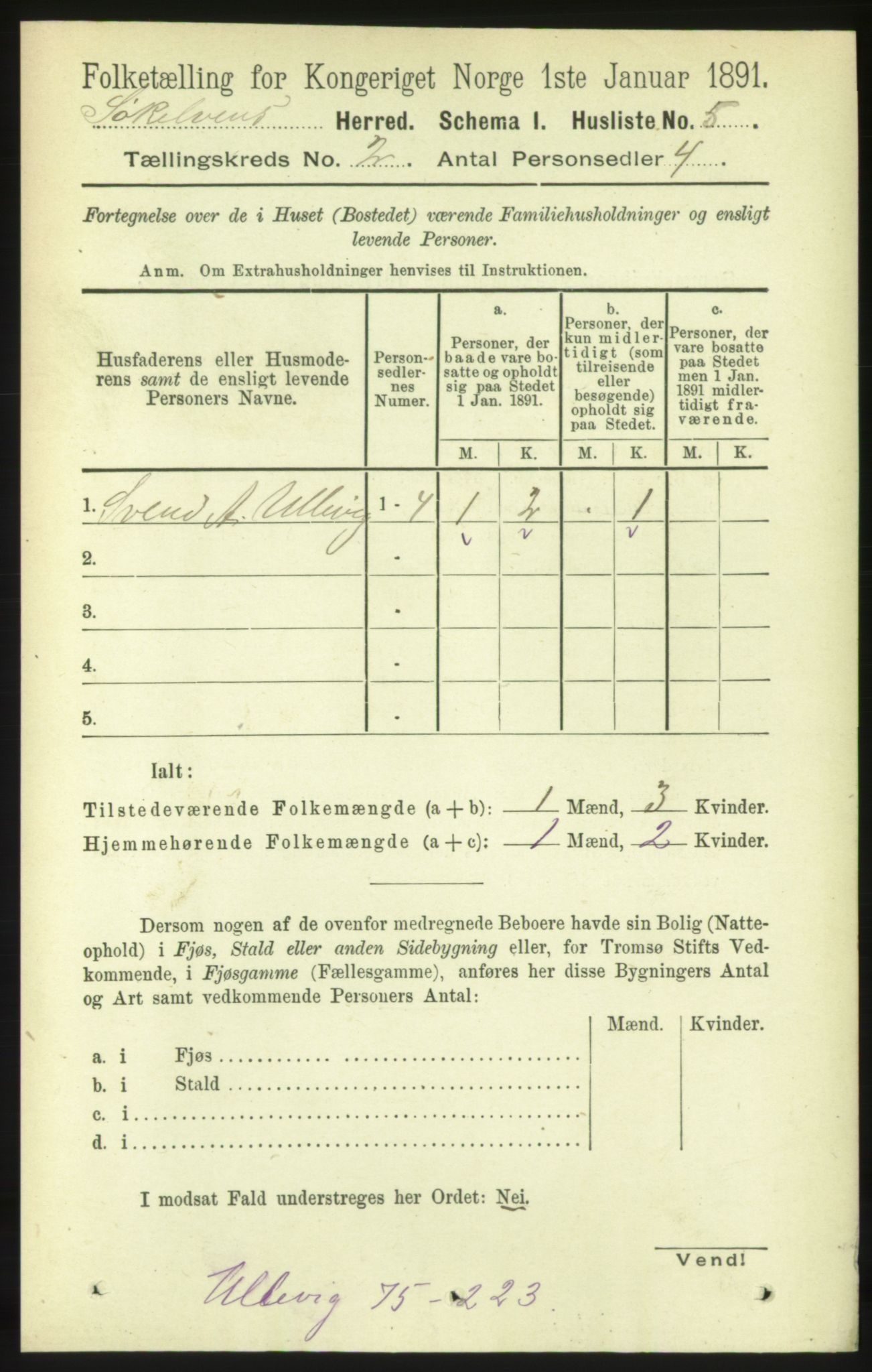 RA, 1891 census for 1528 Sykkylven, 1891, p. 740