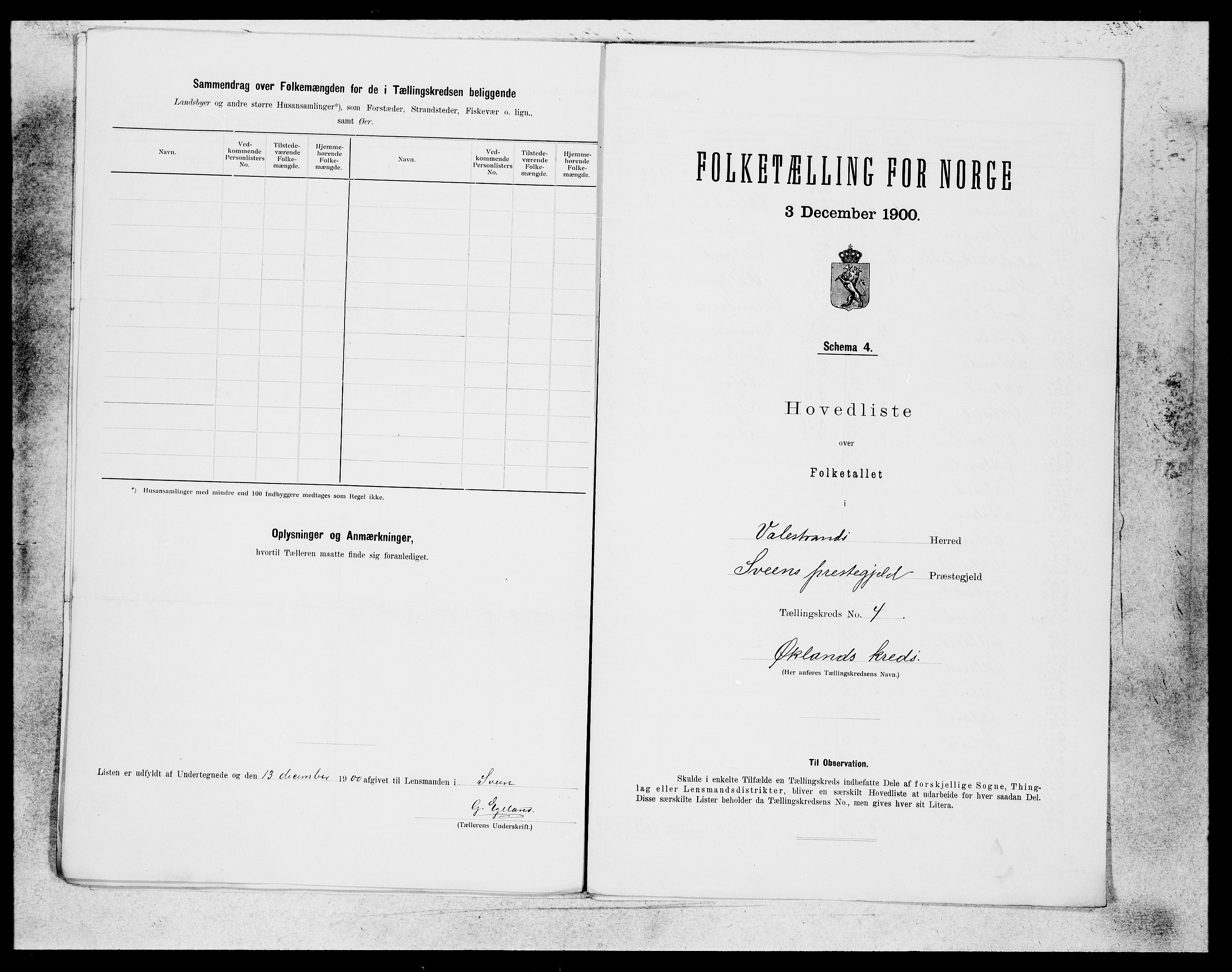 SAB, 1900 census for Valestrand, 1900, p. 7