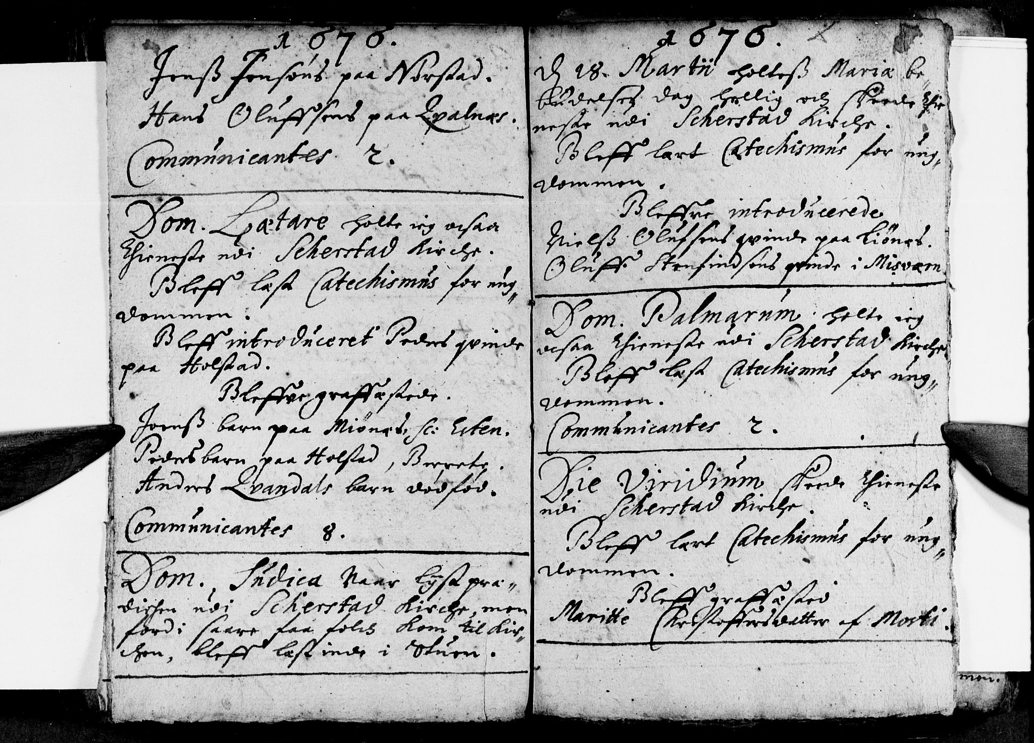 Ministerialprotokoller, klokkerbøker og fødselsregistre - Nordland, AV/SAT-A-1459/852/L0731: Parish register (official) no. 852A01, 1672-1678