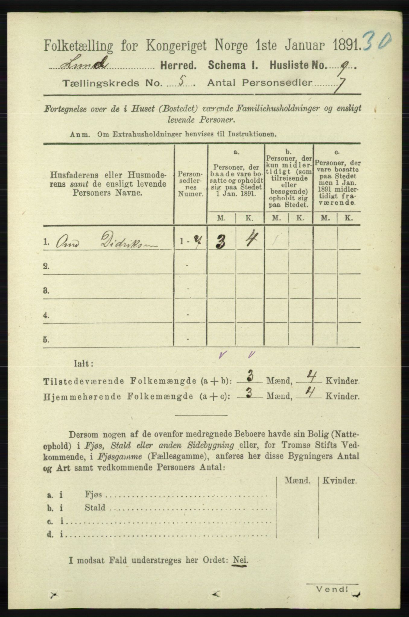 RA, 1891 census for 1112 Lund, 1891, p. 1679