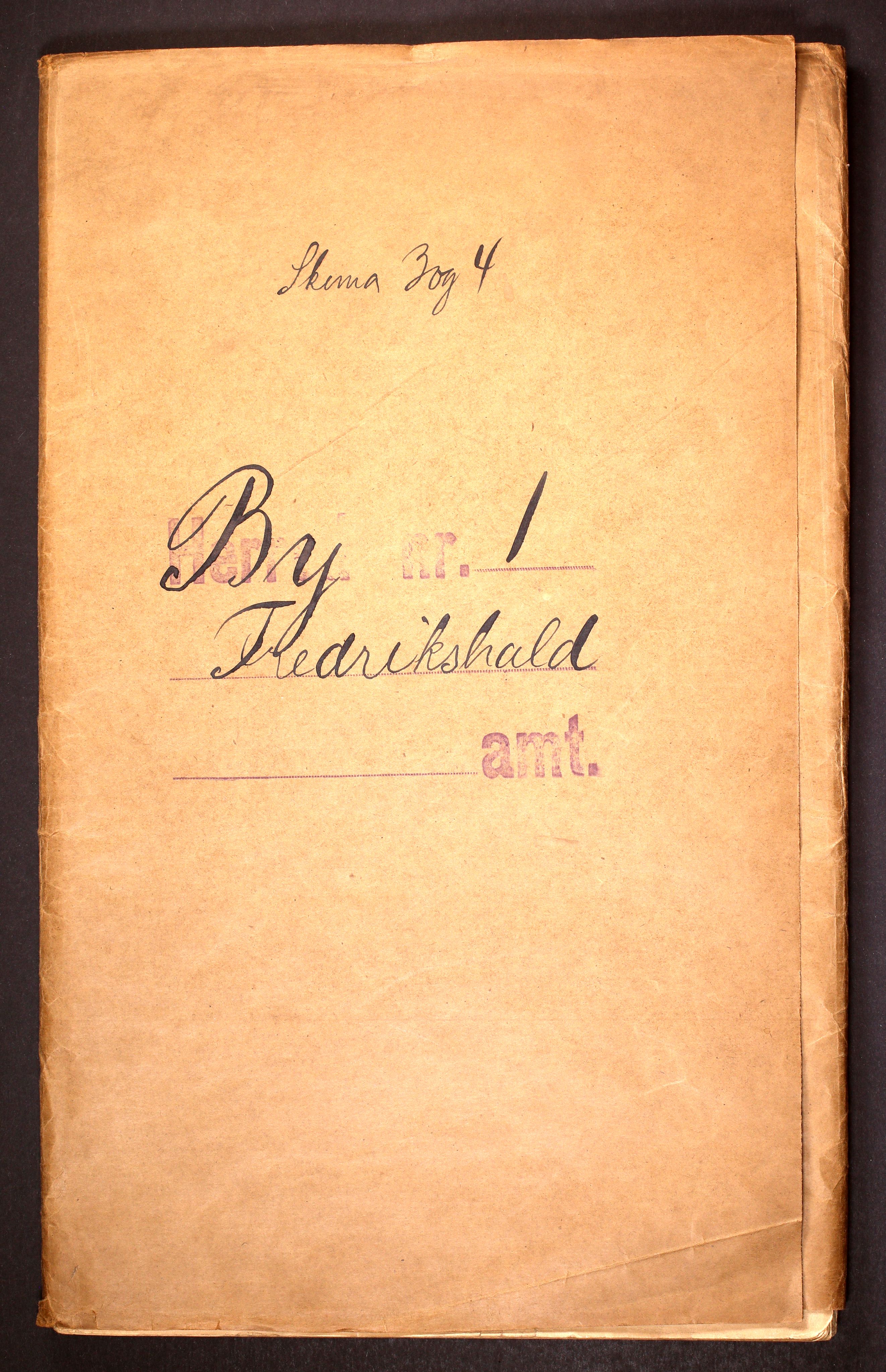 RA, 1910 census for Fredrikshald, 1910, p. 1