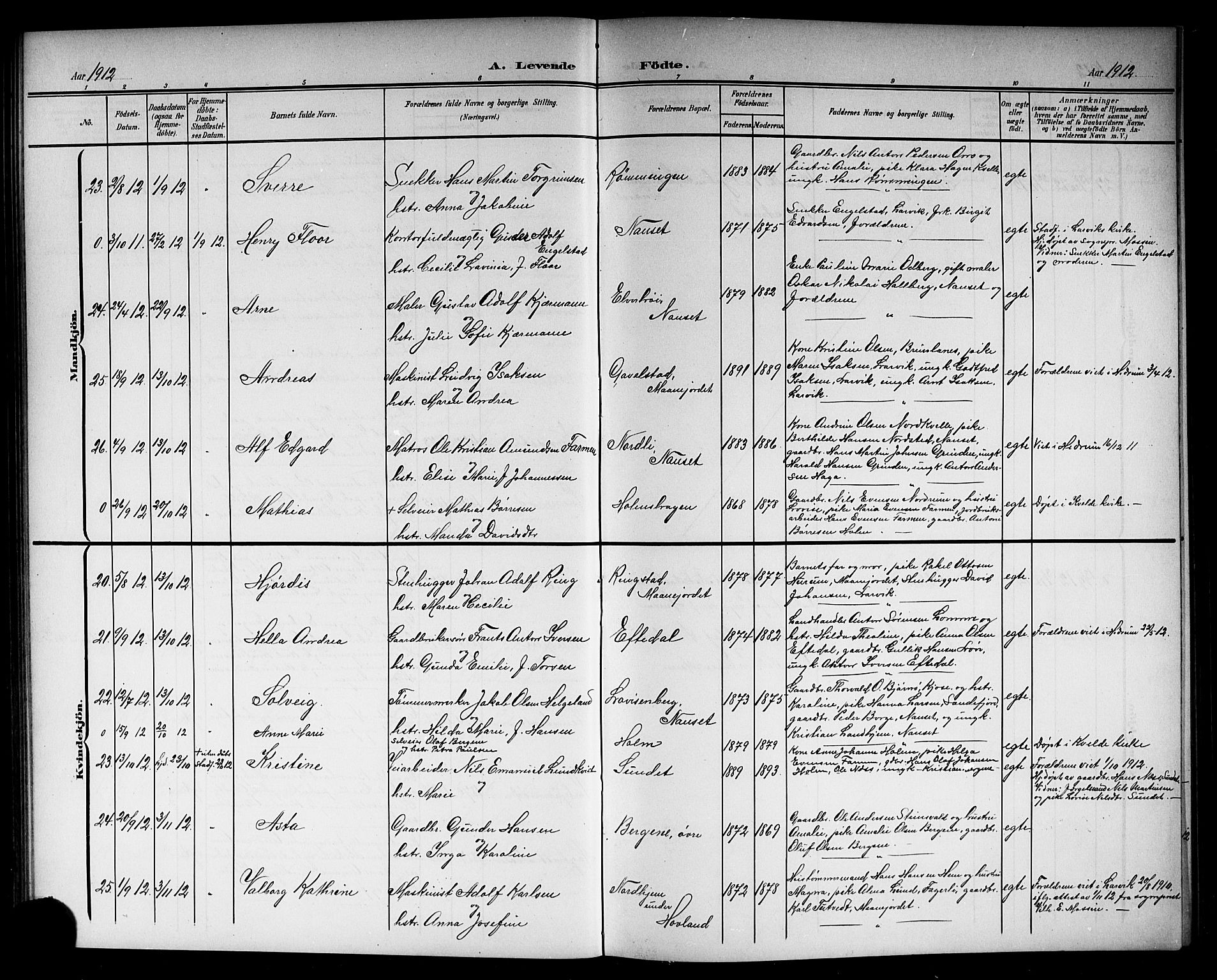 Hedrum kirkebøker, AV/SAKO-A-344/G/Ga/L0004: Parish register (copy) no. I 4, 1902-1915