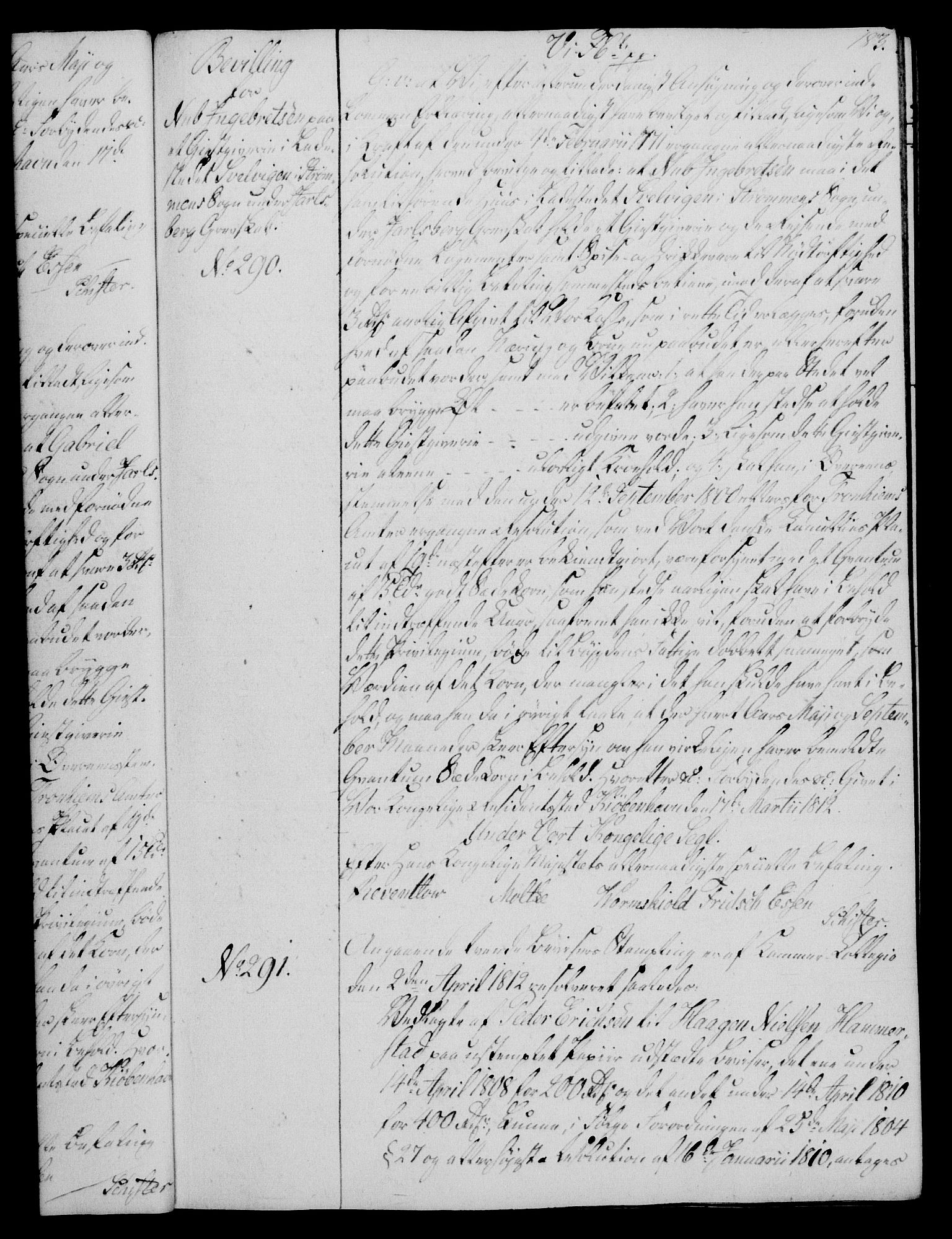 Rentekammeret, Kammerkanselliet, RA/EA-3111/G/Gg/Gga/L0020: Norsk ekspedisjonsprotokoll med register (merket RK 53.20), 1811-1814, p. 183