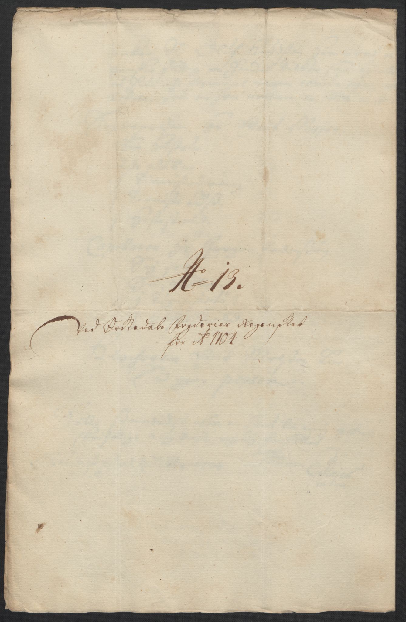 Rentekammeret inntil 1814, Reviderte regnskaper, Fogderegnskap, AV/RA-EA-4092/R60/L3954: Fogderegnskap Orkdal og Gauldal, 1704, p. 177
