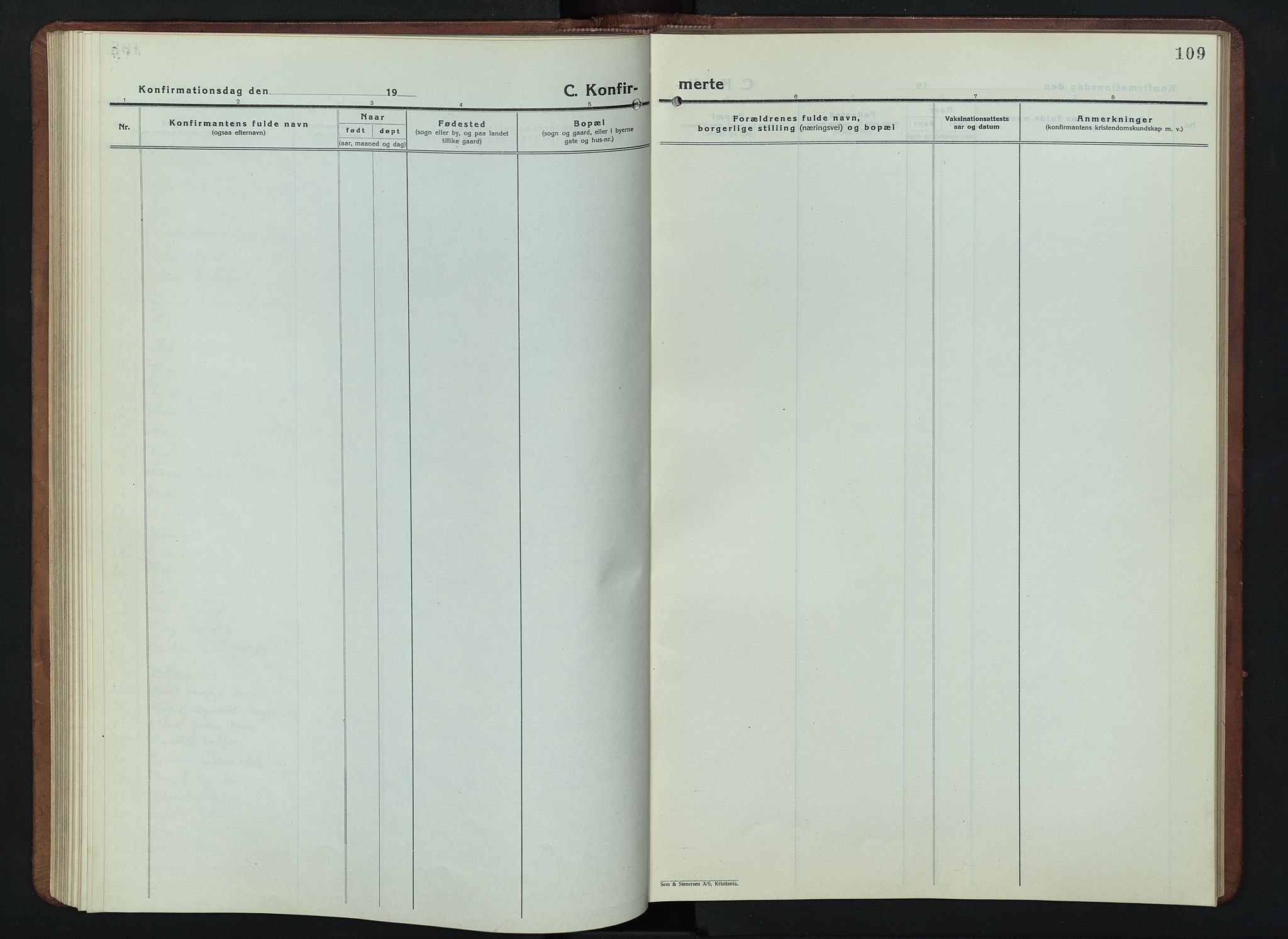 Lesja prestekontor, SAH/PREST-068/H/Ha/Hab/L0009: Parish register (copy) no. 9, 1924-1947, p. 109