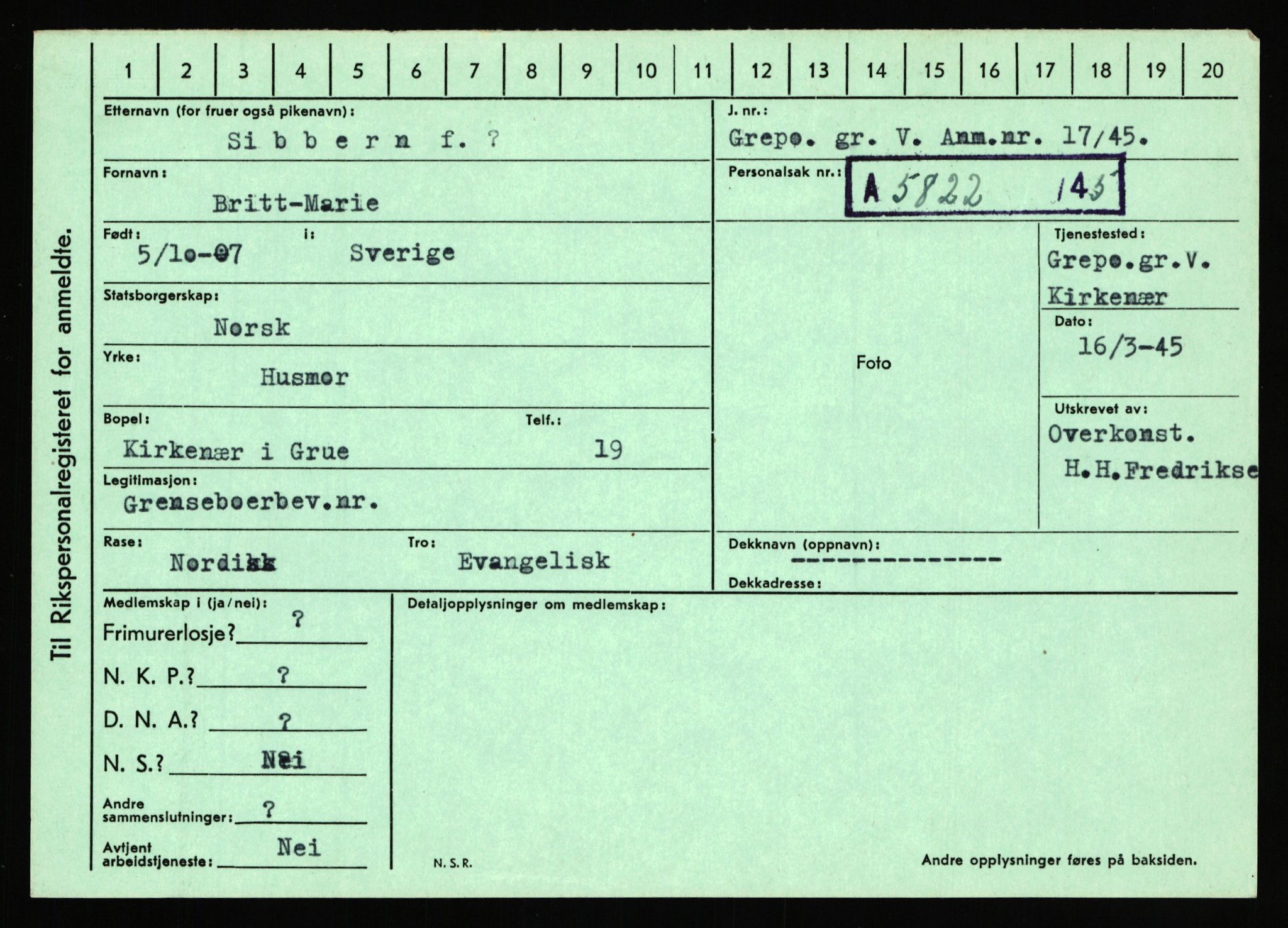 Statspolitiet - Hovedkontoret / Osloavdelingen, AV/RA-S-1329/C/Ca/L0014: Seterlien - Svartås, 1943-1945, p. 61