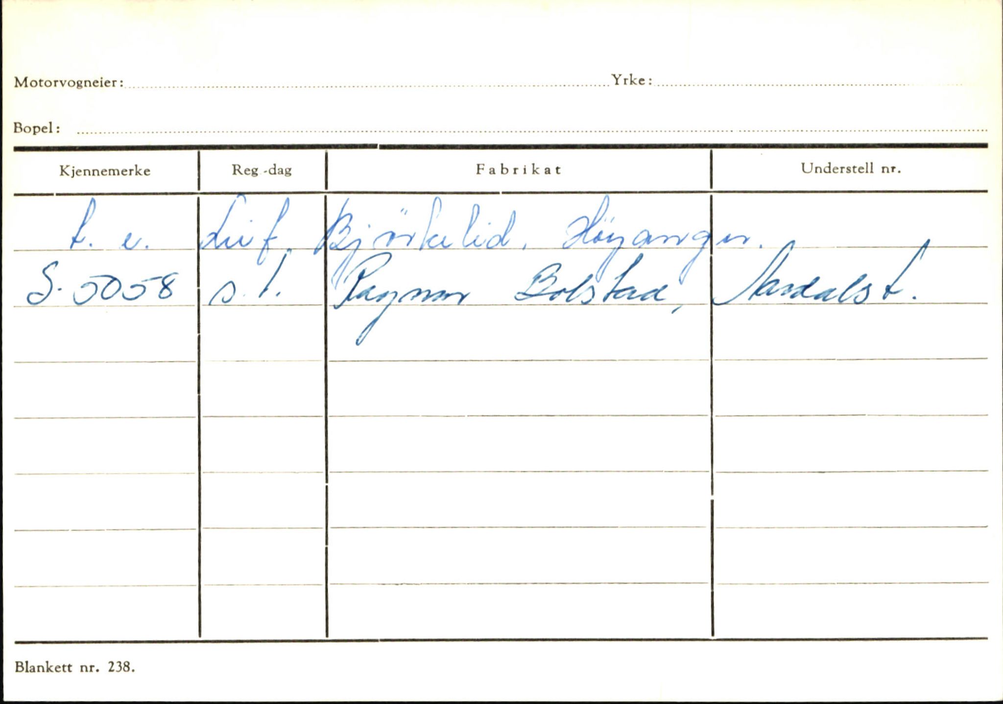 Statens vegvesen, Sogn og Fjordane vegkontor, AV/SAB-A-5301/4/F/L0145: Registerkort Vågsøy S-Å. Årdal I-P, 1945-1975, p. 1925