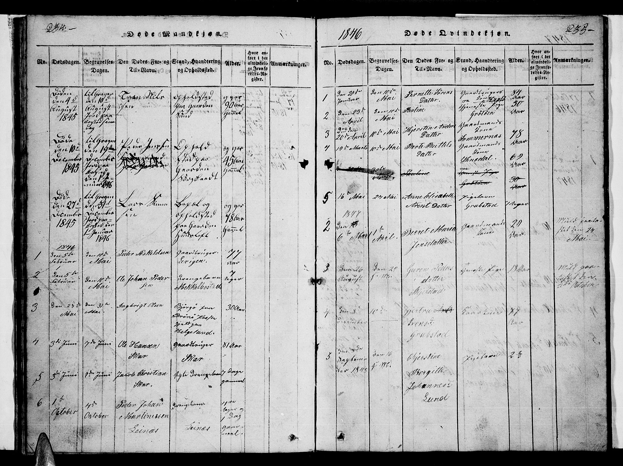 Ministerialprotokoller, klokkerbøker og fødselsregistre - Nordland, AV/SAT-A-1459/857/L0826: Parish register (copy) no. 857C01, 1821-1852, p. 234-235