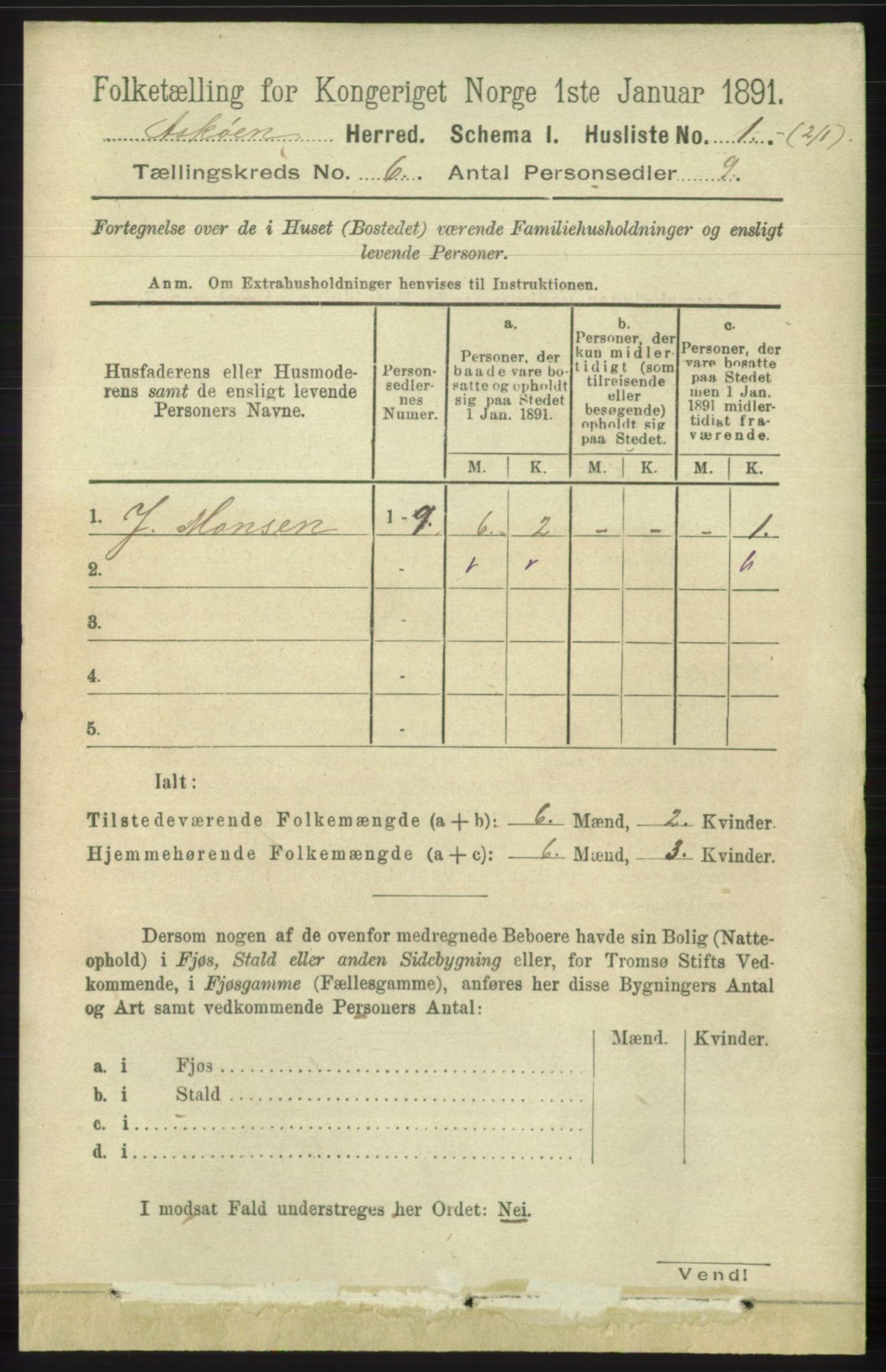 RA, 1891 census for 1247 Askøy, 1891, p. 3925