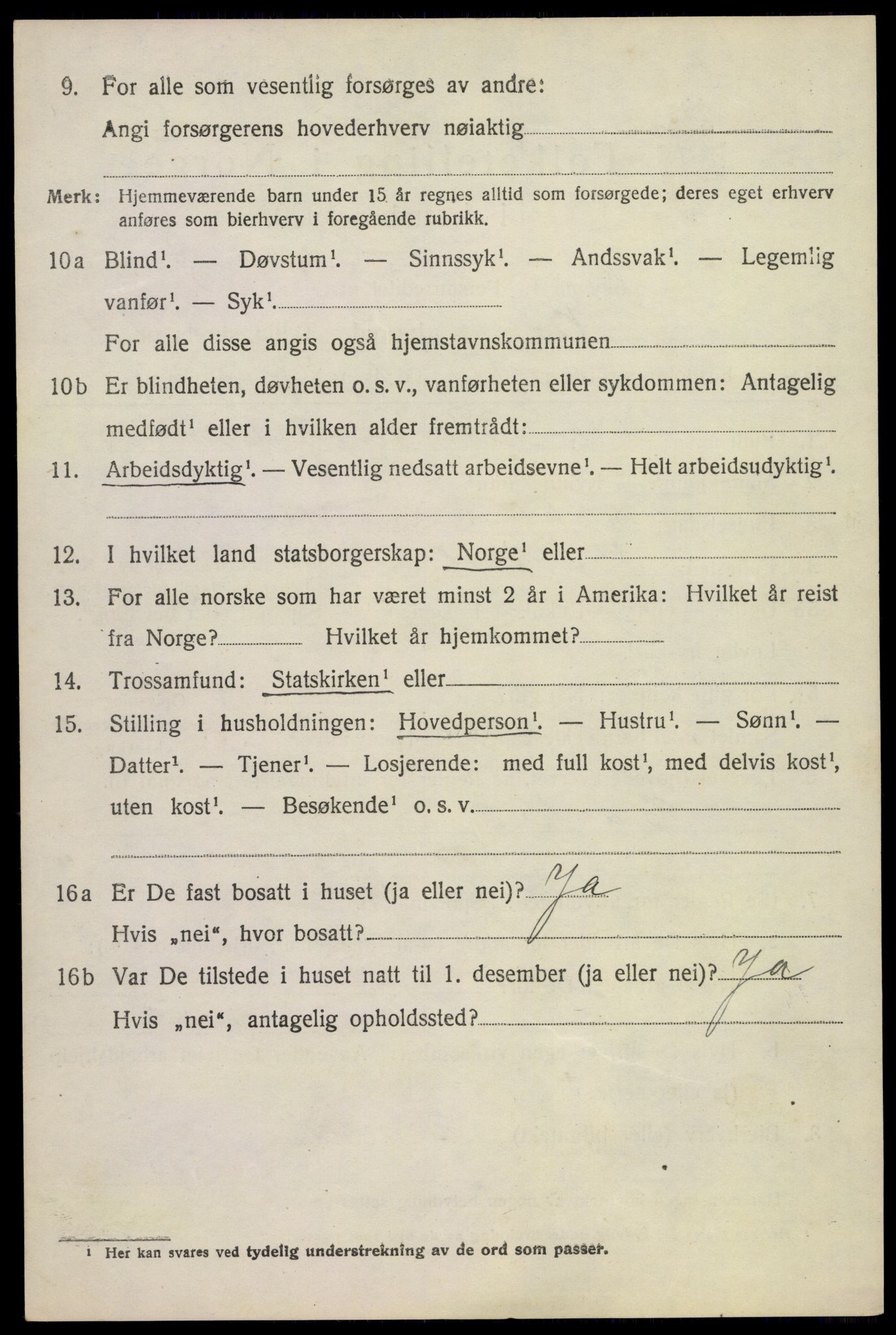 SAKO, 1920 census for Bø (Telemark), 1920, p. 6867