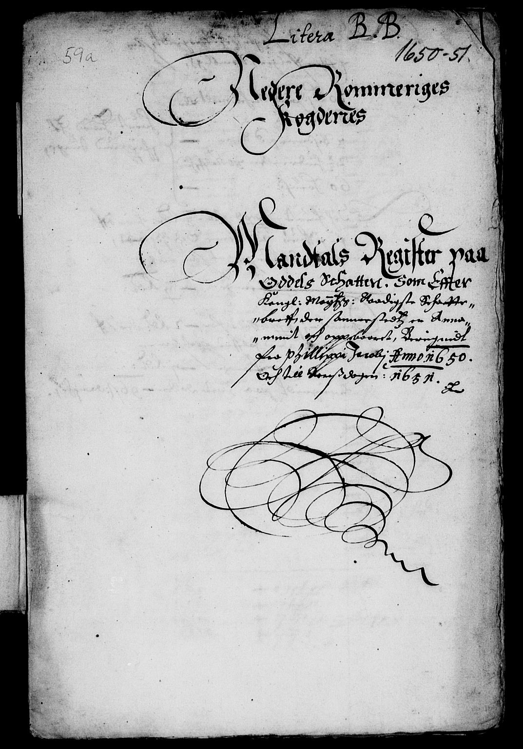 Rentekammeret inntil 1814, Reviderte regnskaper, Lensregnskaper, AV/RA-EA-5023/R/Rb/Rba/L0203: Akershus len, 1650-1651