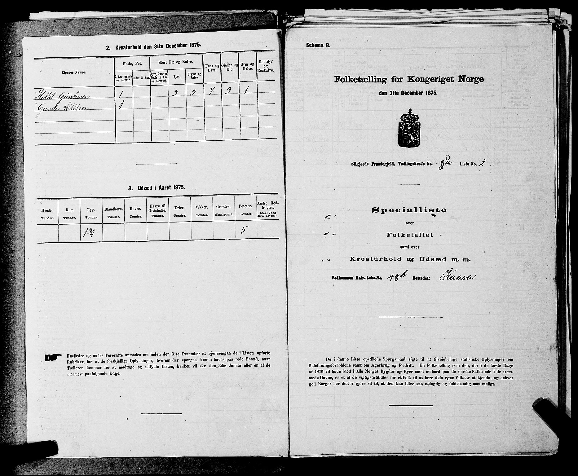 SAKO, 1875 census for 0828P Seljord, 1875, p. 552