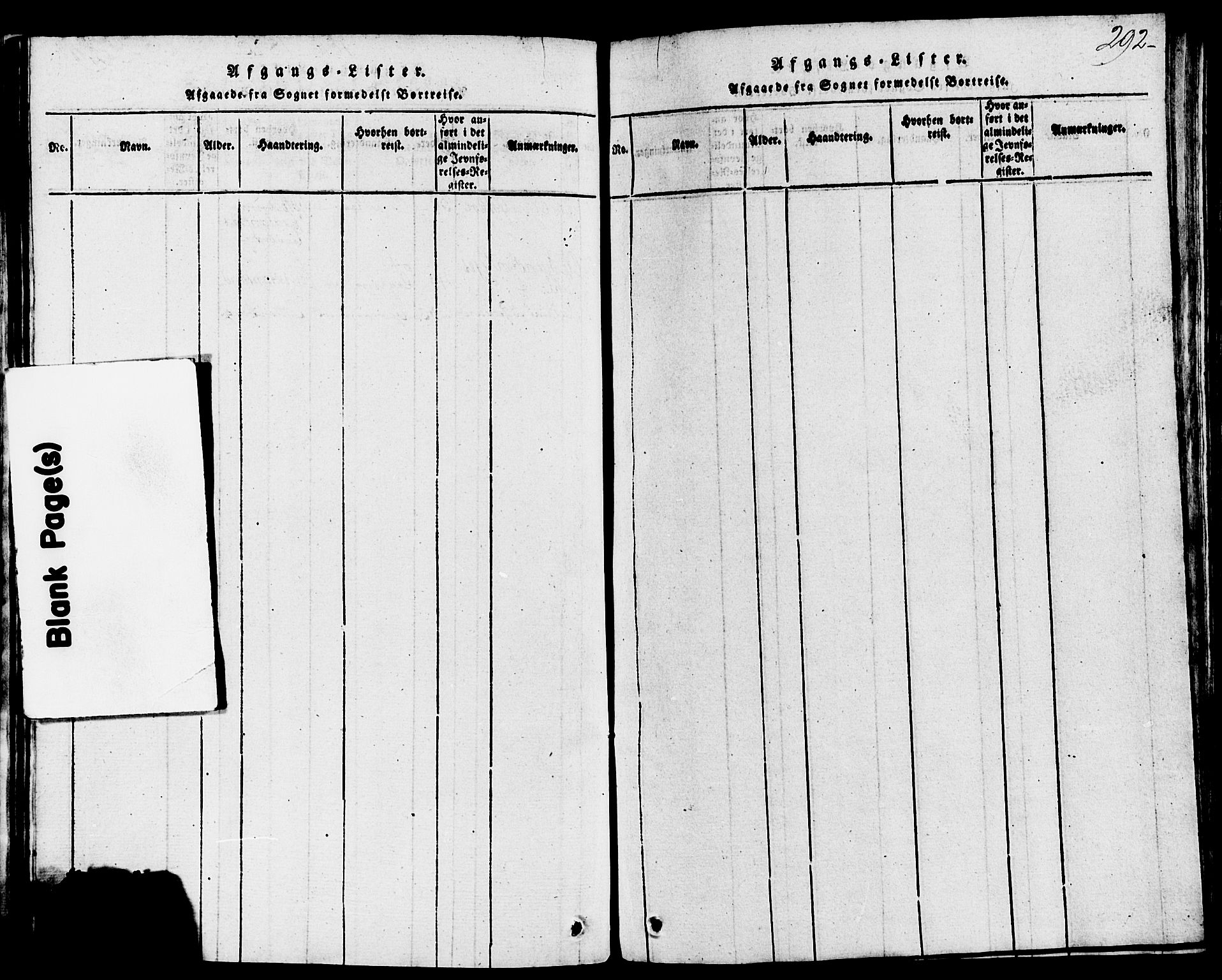 Domkirken sokneprestkontor, SAST/A-101812/001/30/30BB/L0008: Parish register (copy) no. B 8, 1816-1821, p. 292