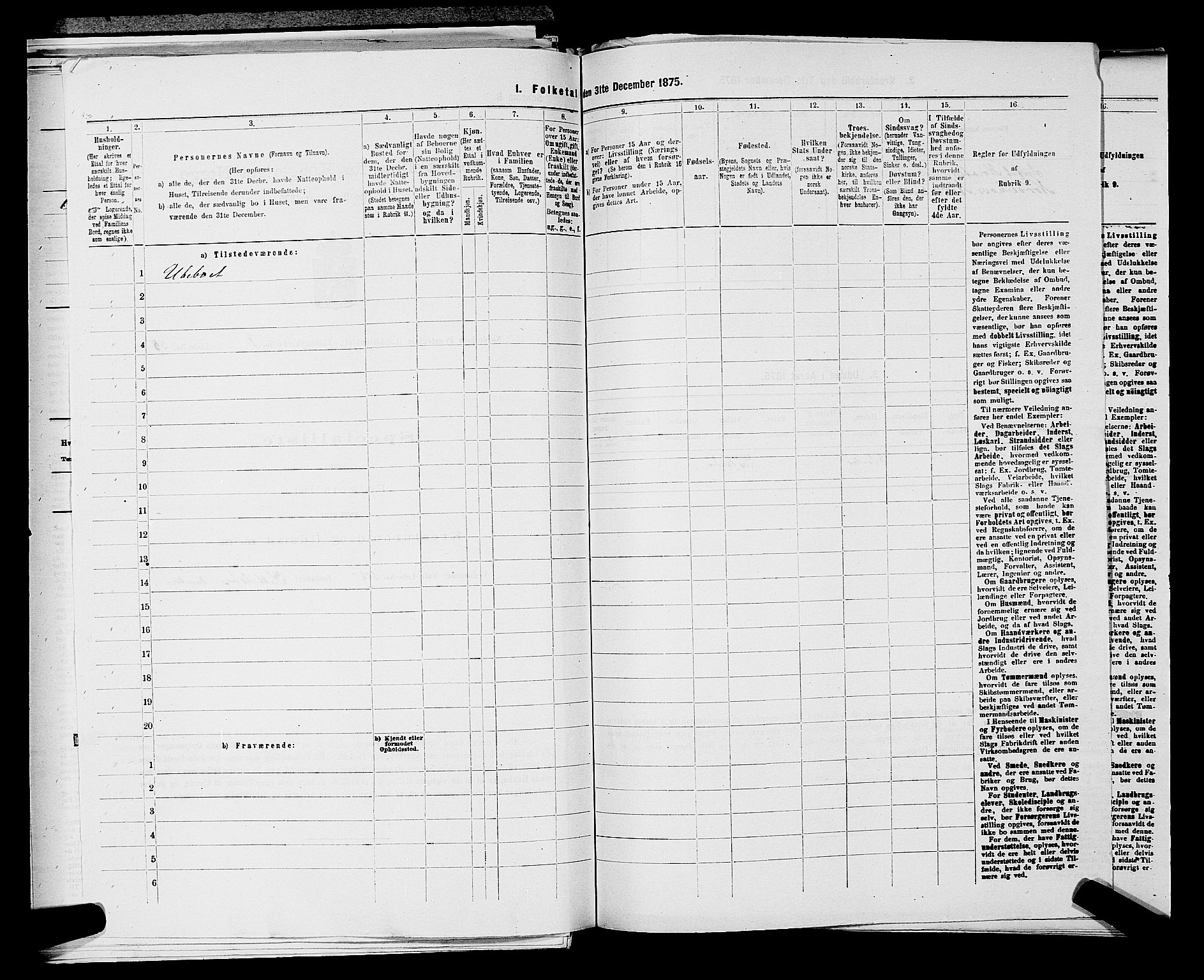 SAKO, 1875 census for 0613L Norderhov/Norderhov, Haug og Lunder, 1875, p. 2378