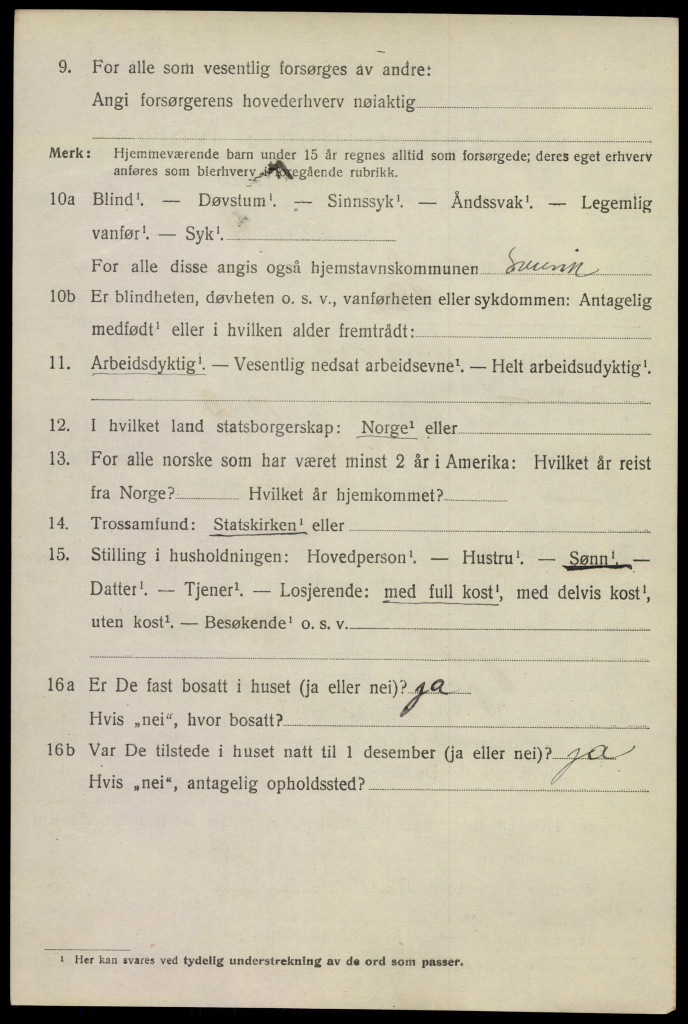 SAKO, 1920 census for Svelvik, 1920, p. 1700