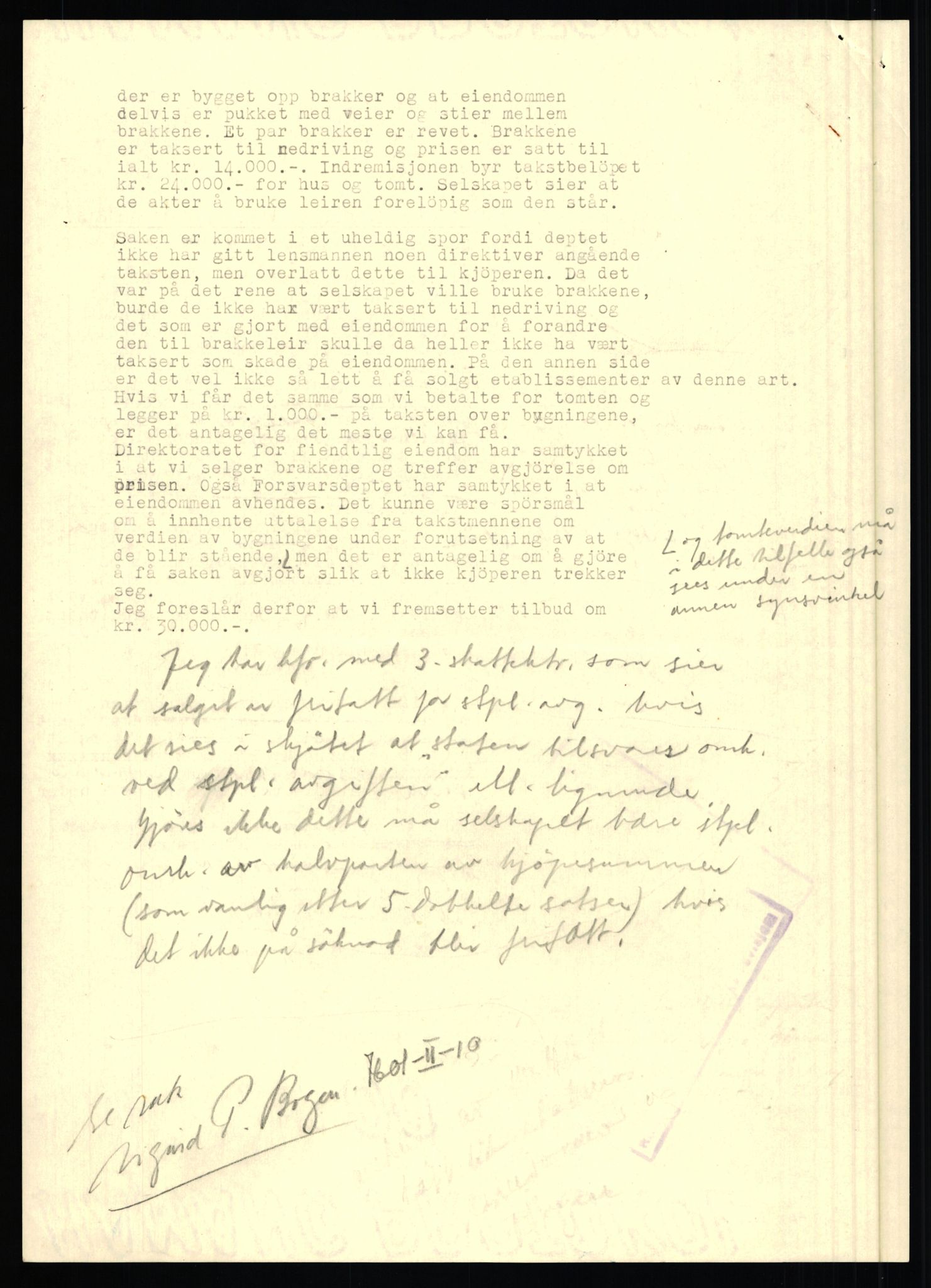 Forsvarsdepartementet, 10. kontor / Oppgjørskontoret, AV/RA-RAFA-1225/D/Dd/L0351: Rogaland, 1941-1958, p. 5