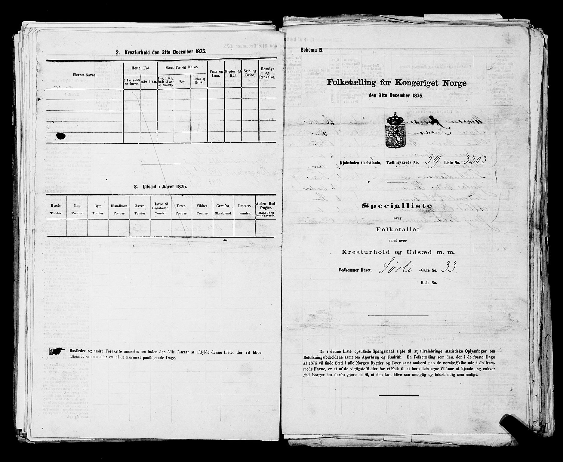 RA, 1875 census for 0301 Kristiania, 1875, p. 8847