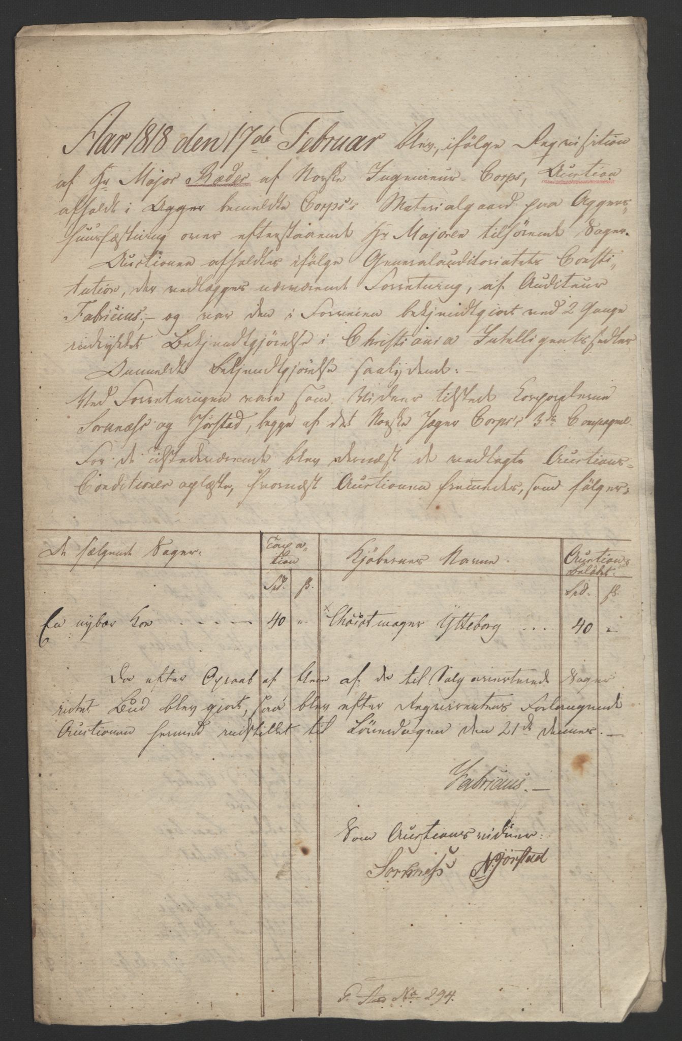 Forsvaret, Generalauditøren, RA/RAFA-1772/F/Fj/Fja/L0027: --, 1769-1824, p. 279
