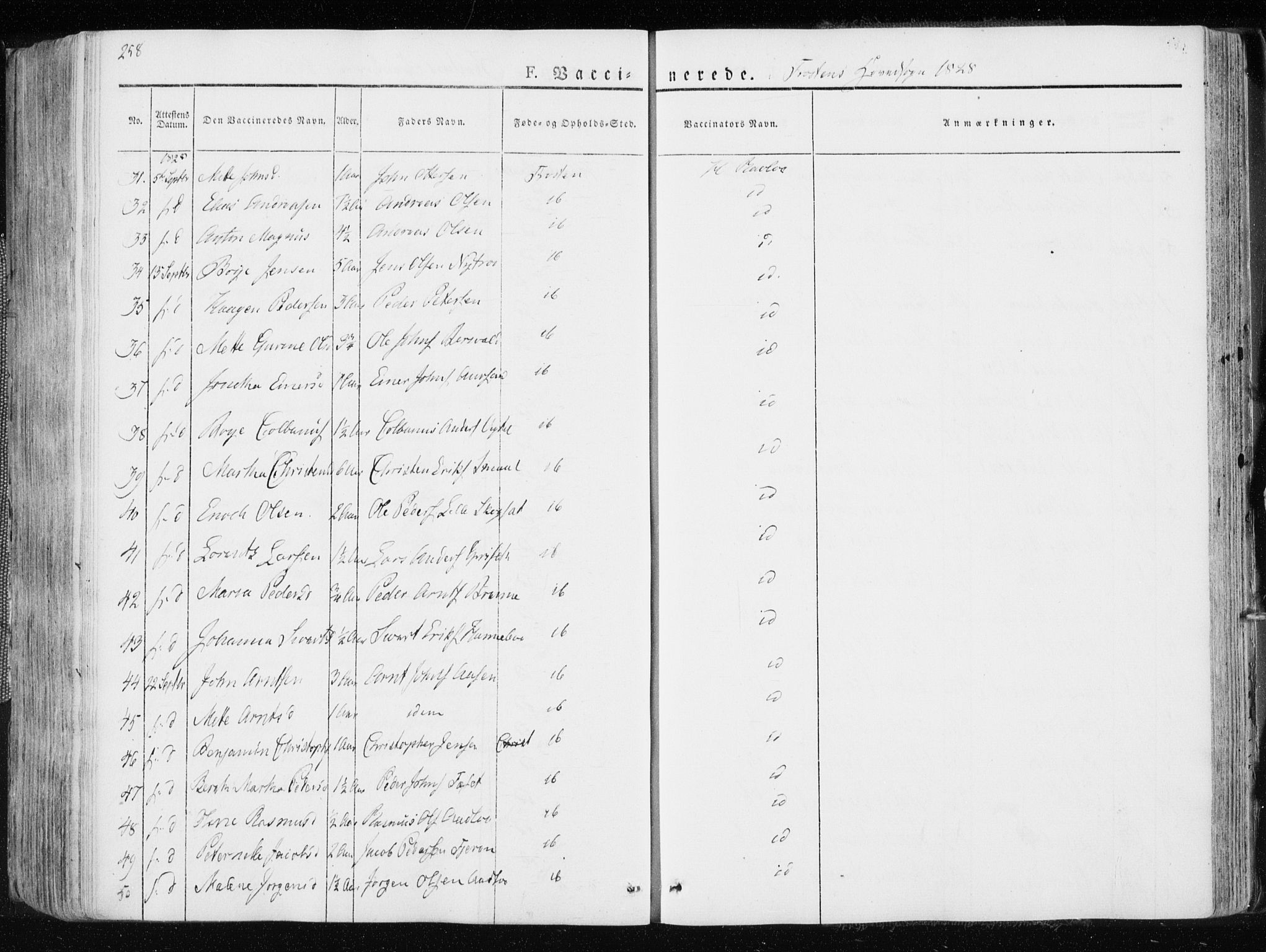 Ministerialprotokoller, klokkerbøker og fødselsregistre - Nord-Trøndelag, AV/SAT-A-1458/713/L0114: Parish register (official) no. 713A05, 1827-1839, p. 258