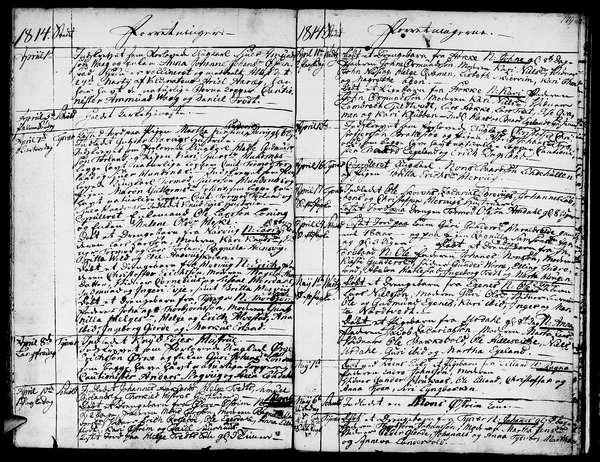 Skjold sokneprestkontor, AV/SAST-A-101847/H/Ha/Haa/L0002: Parish register (official) no. A 2, 1786-1815, p. 179