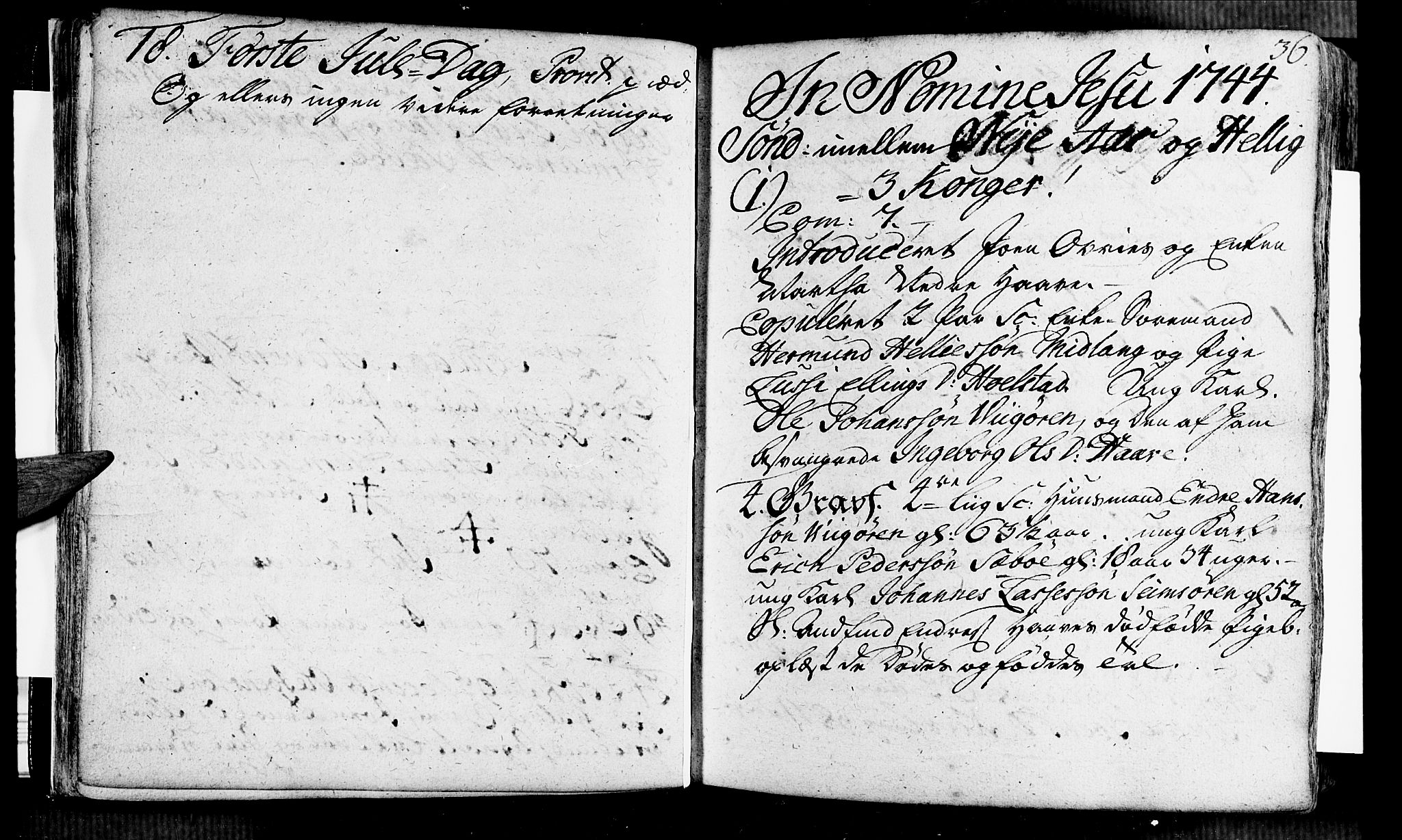 Vik sokneprestembete, AV/SAB-A-81501/H/Haa/Haaa/L0002: Parish register (official) no. A 2 / 1, 1740-1757, p. 36