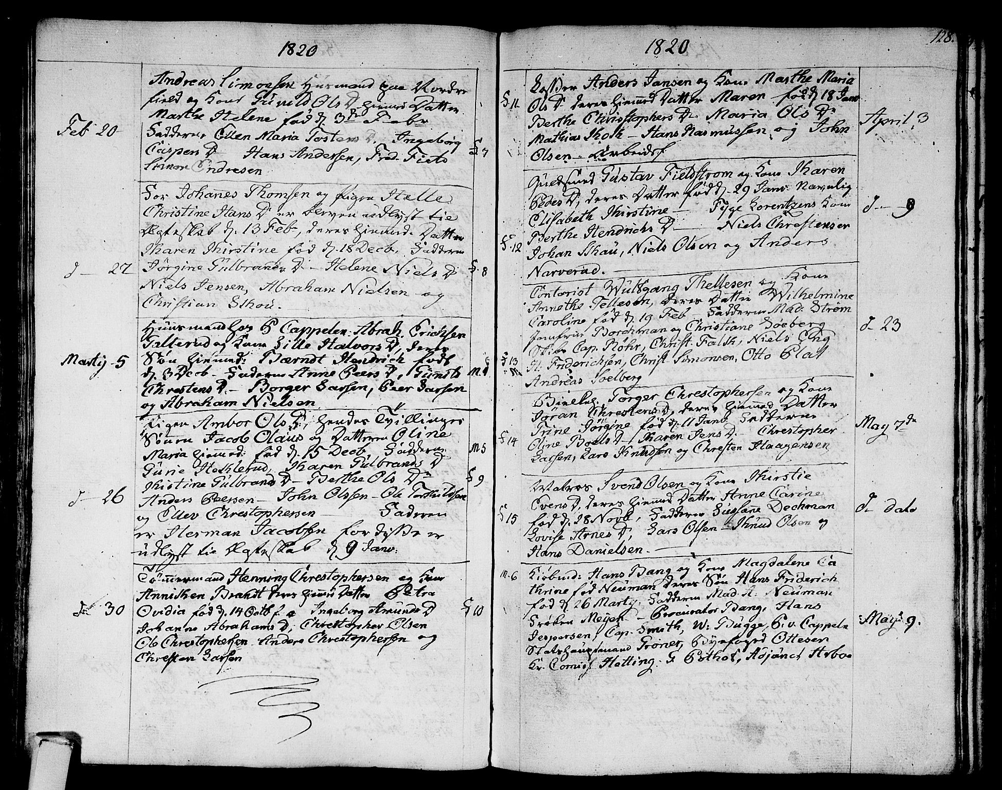 Strømsø kirkebøker, SAKO/A-246/F/Fa/L0010: Parish register (official) no. I 10, 1792-1822, p. 128