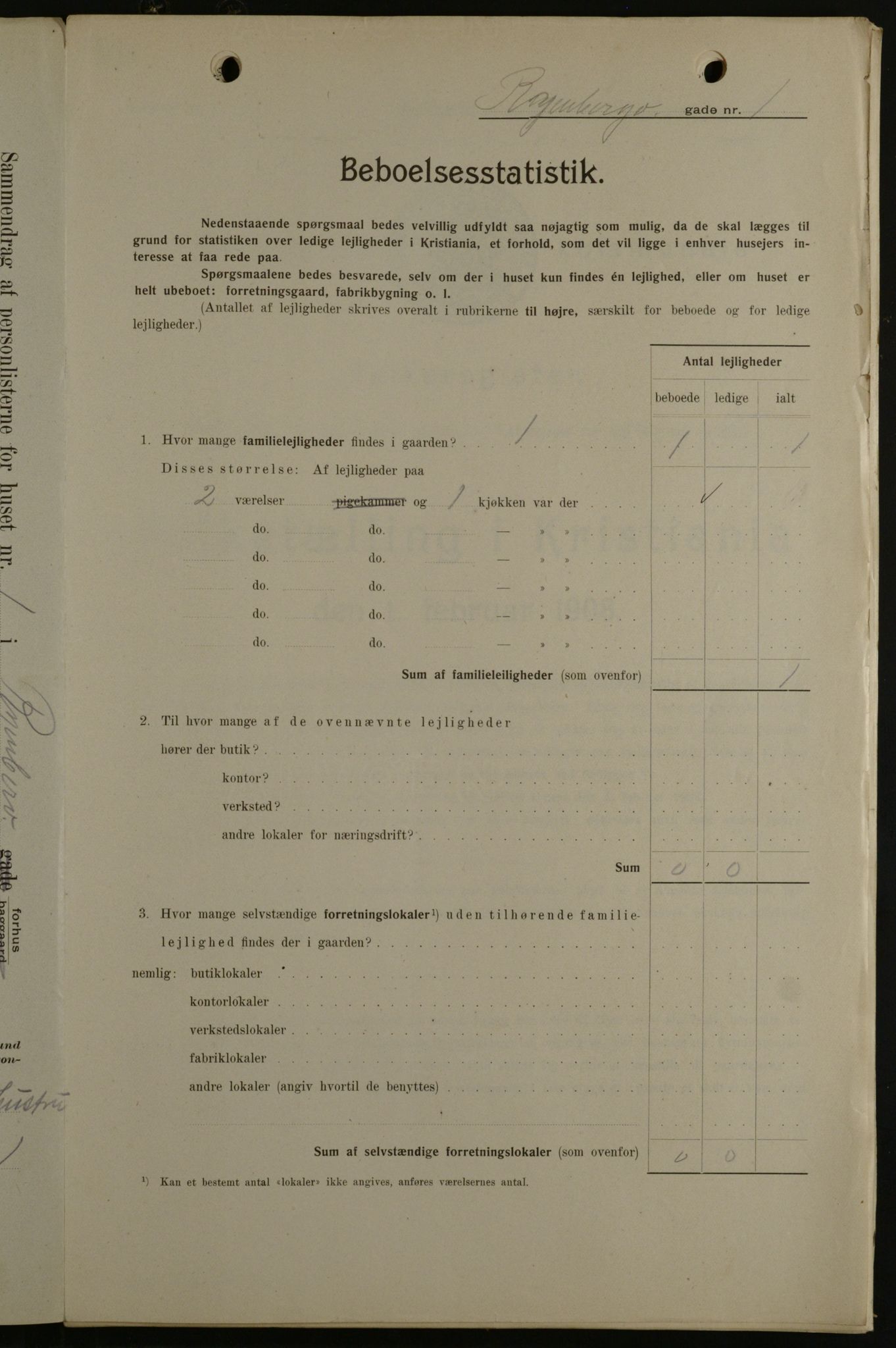 OBA, Municipal Census 1908 for Kristiania, 1908, p. 77131