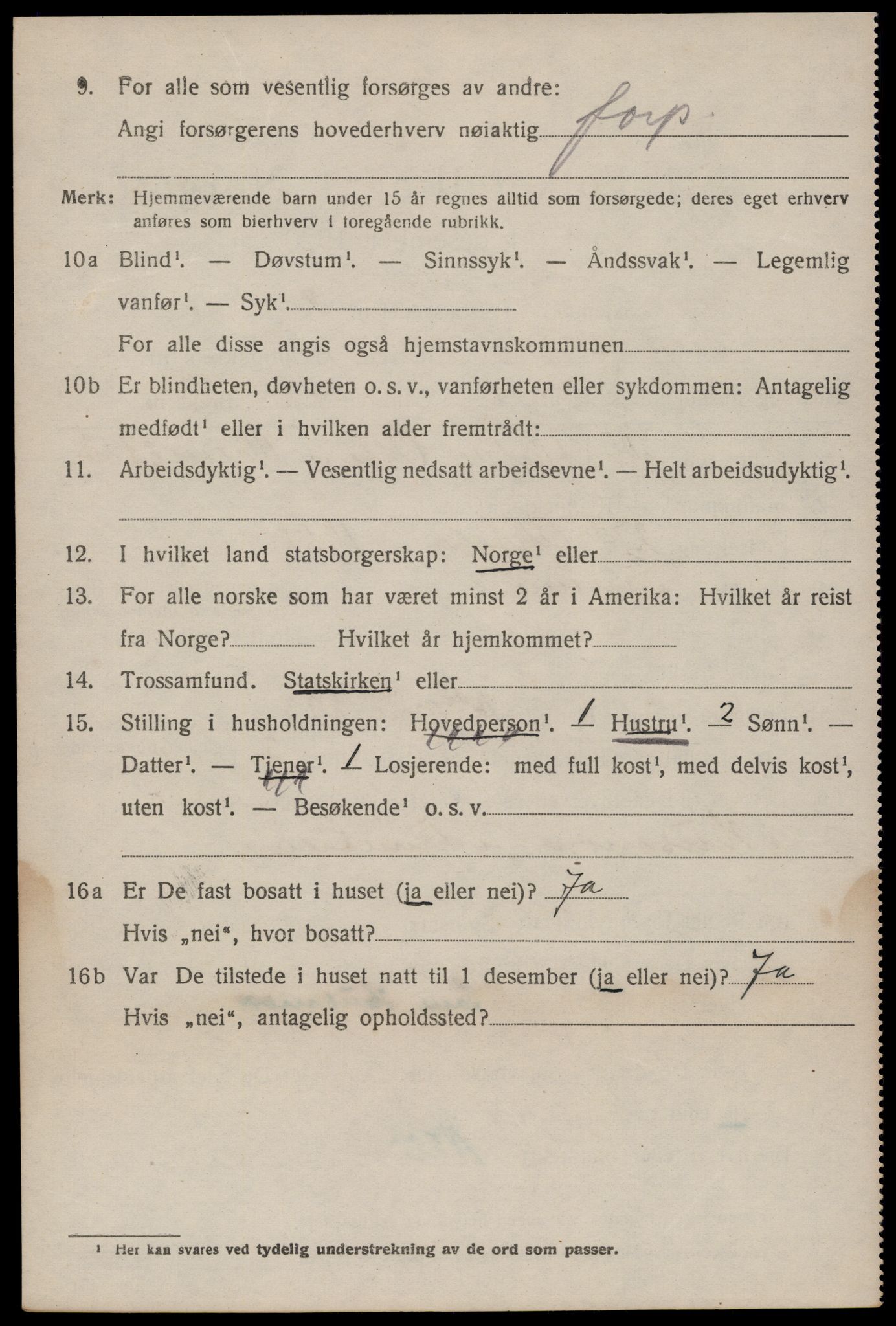 SAKO, 1920 census for Seljord, 1920, p. 1749