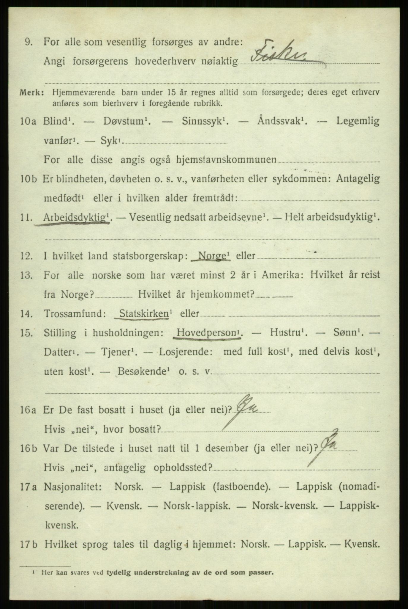 SATØ, 1920 census for Trondenes, 1920, p. 16861