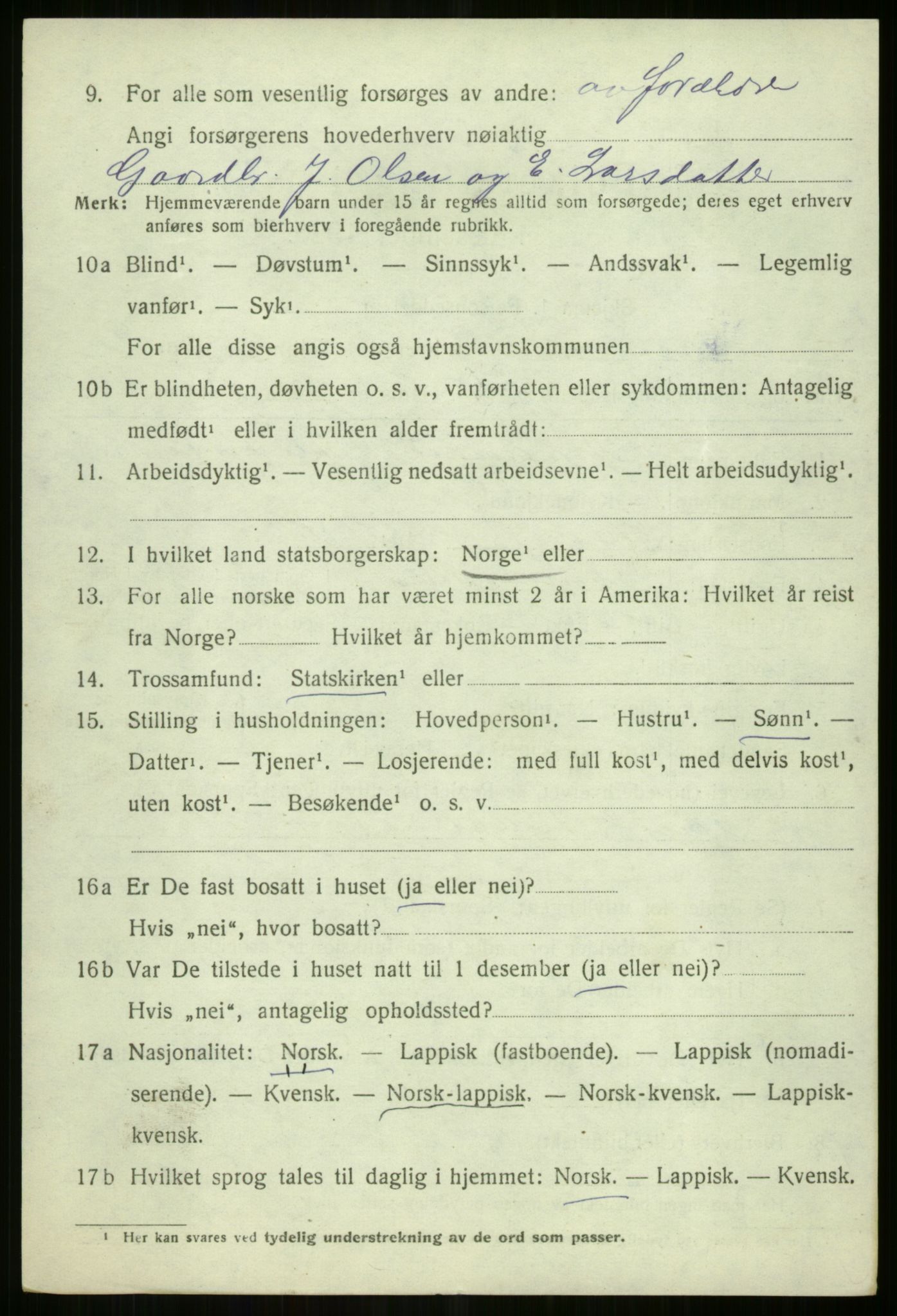 SATØ, 1920 census for Tromsøysund, 1920, p. 10927