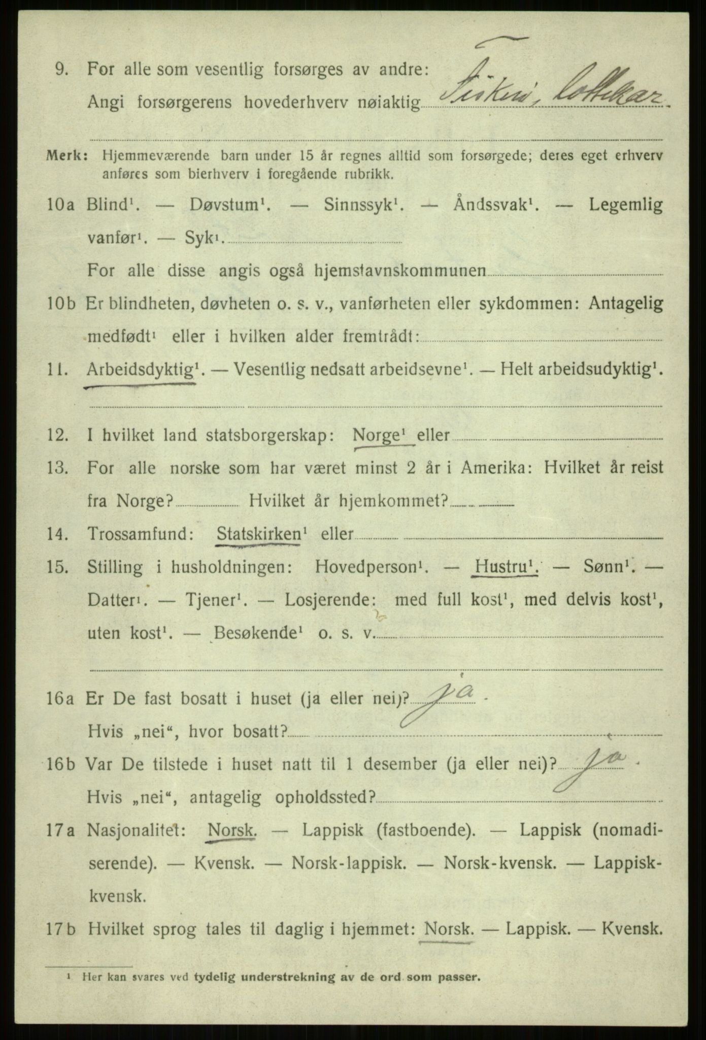 SATØ, 1920 census for Ibestad, 1920, p. 12339