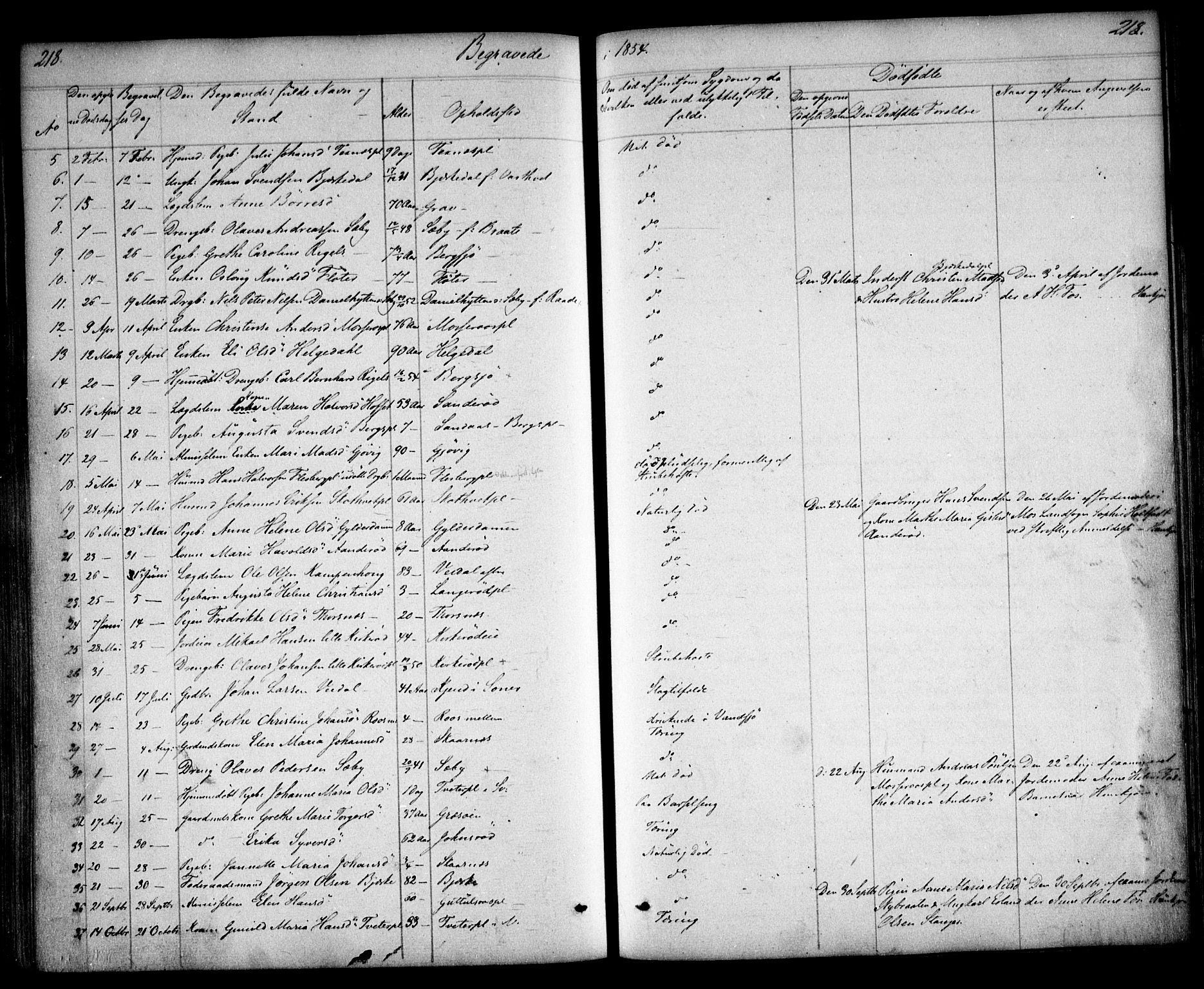 Våler prestekontor Kirkebøker, AV/SAO-A-11083/F/Fa/L0006: Parish register (official) no. I 6, 1840-1861, p. 218