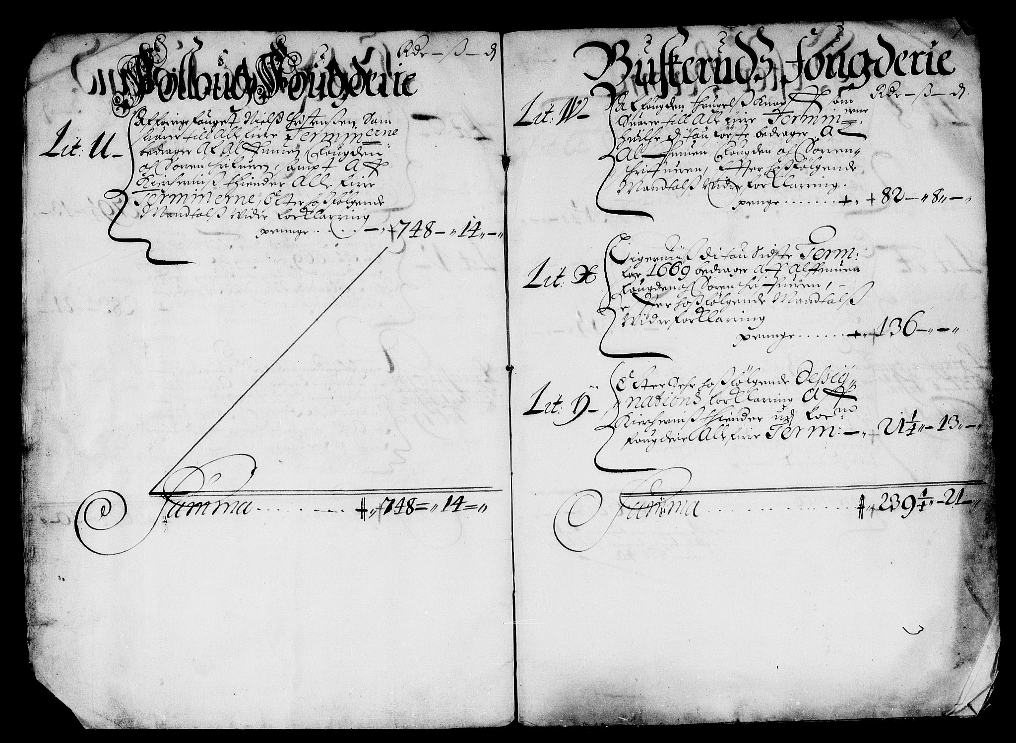 Rentekammeret inntil 1814, Reviderte regnskaper, Stiftamtstueregnskaper, Landkommissariatet på Akershus og Akershus stiftamt, AV/RA-EA-5869/R/Rb/L0065: Akershus stiftamt, 1668-1669