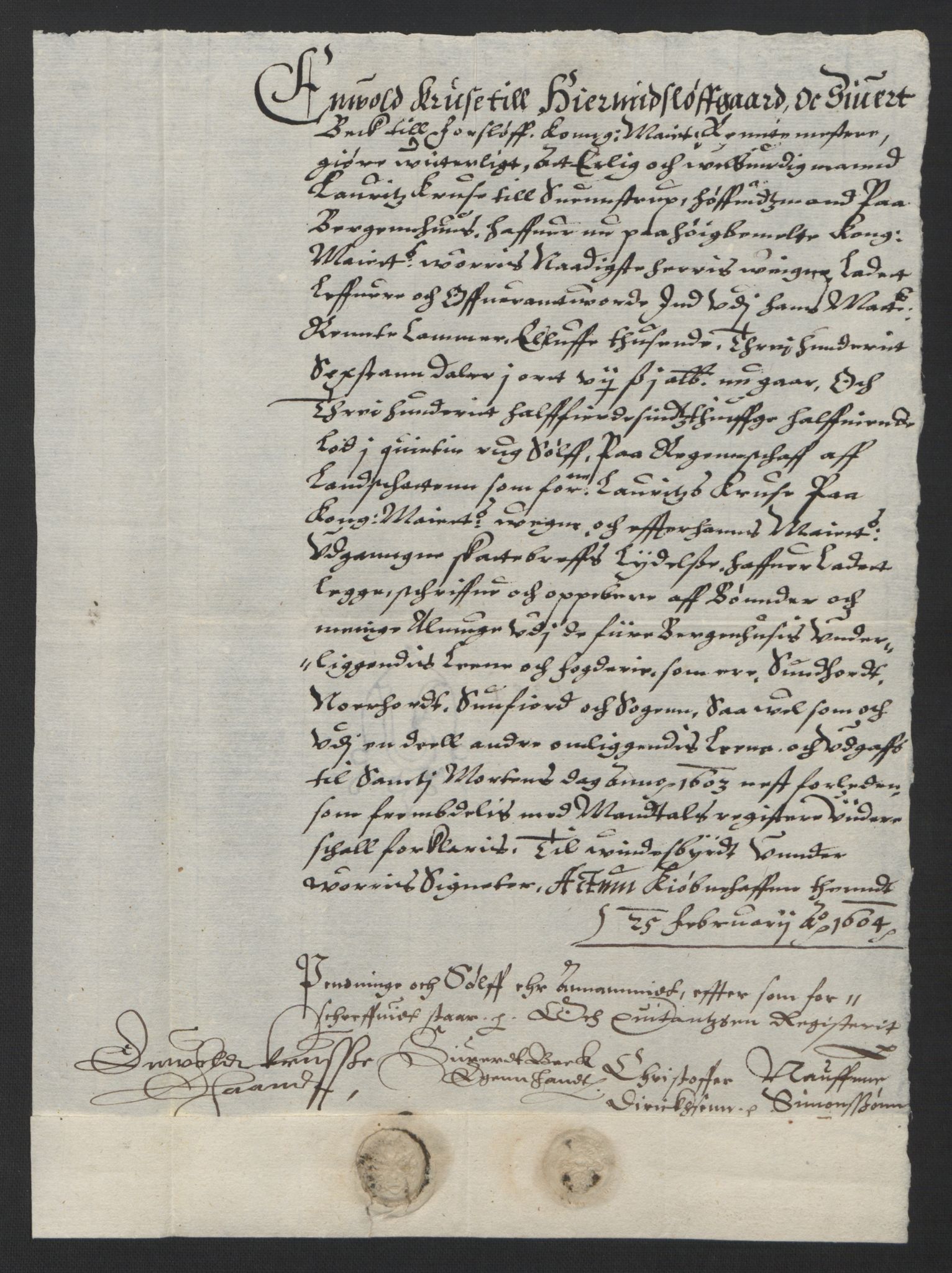 Rentekammeret inntil 1814, Reviderte regnskaper, Lensregnskaper, AV/RA-EA-5023/R/Rb/Rbt/L0004: Bergenhus len, 1603-1605