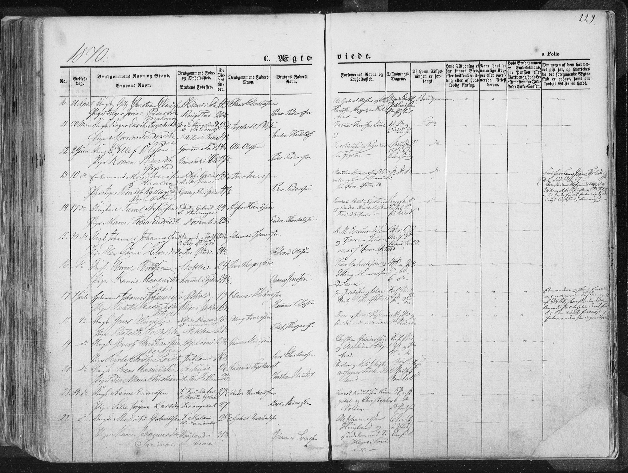 Høyland sokneprestkontor, SAST/A-101799/001/30BA/L0010: Parish register (official) no. A 9.1, 1857-1877, p. 229