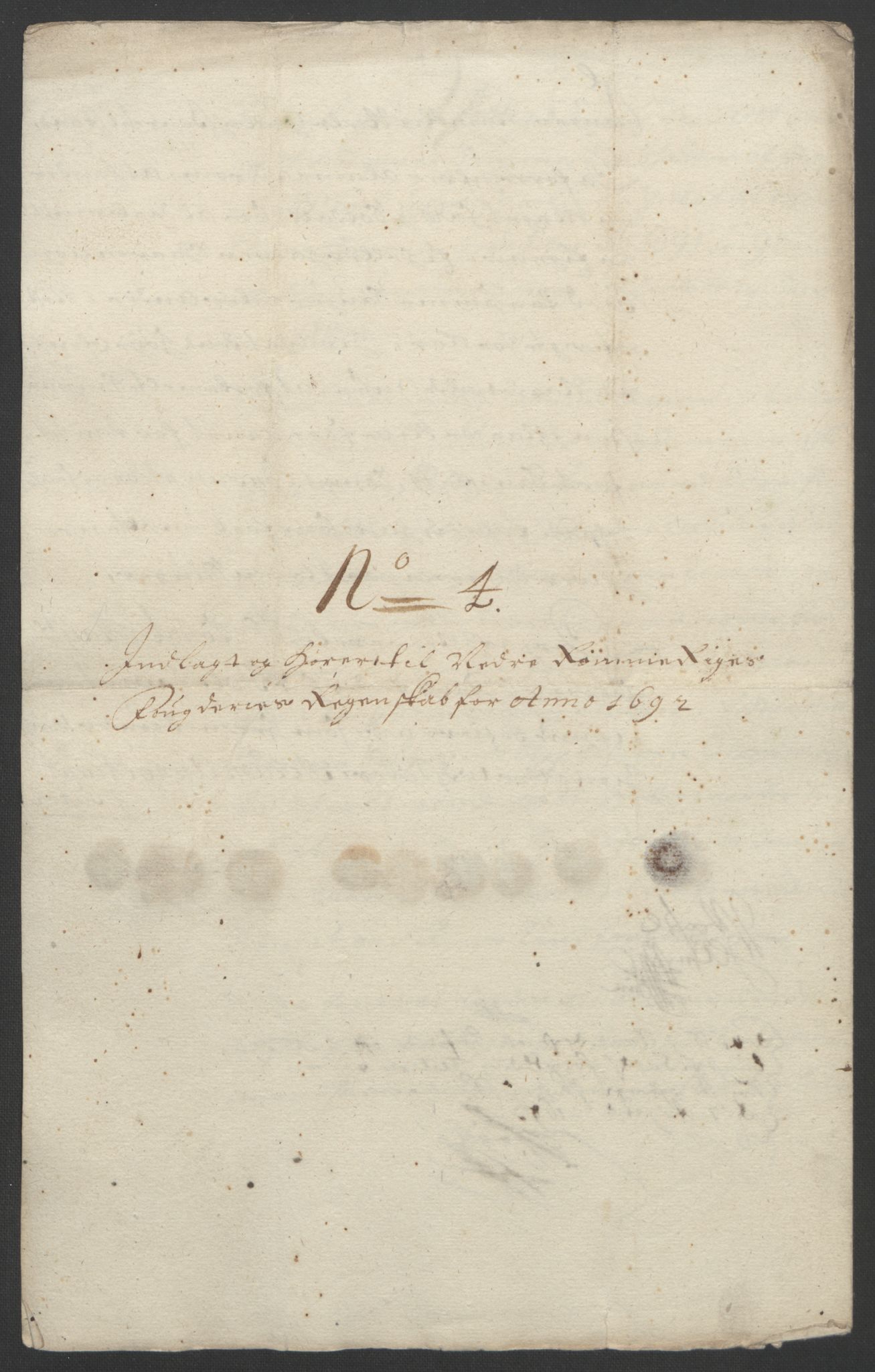 Rentekammeret inntil 1814, Reviderte regnskaper, Fogderegnskap, AV/RA-EA-4092/R11/L0577: Fogderegnskap Nedre Romerike, 1692, p. 272