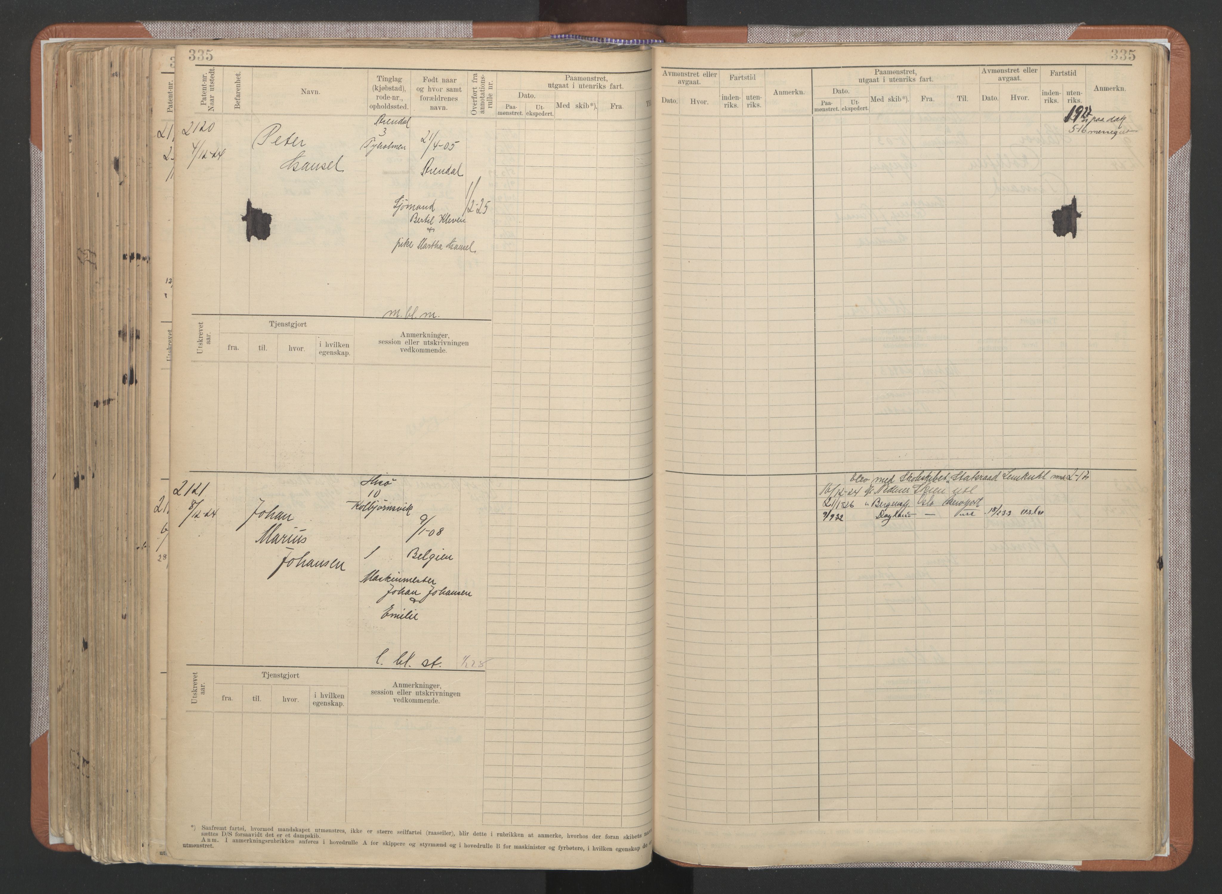 Arendal mønstringskrets, AV/SAK-2031-0012/F/Fb/L0022: Hovedrulle A nr 1466-2242, S-20, 1914-1930, p. 345