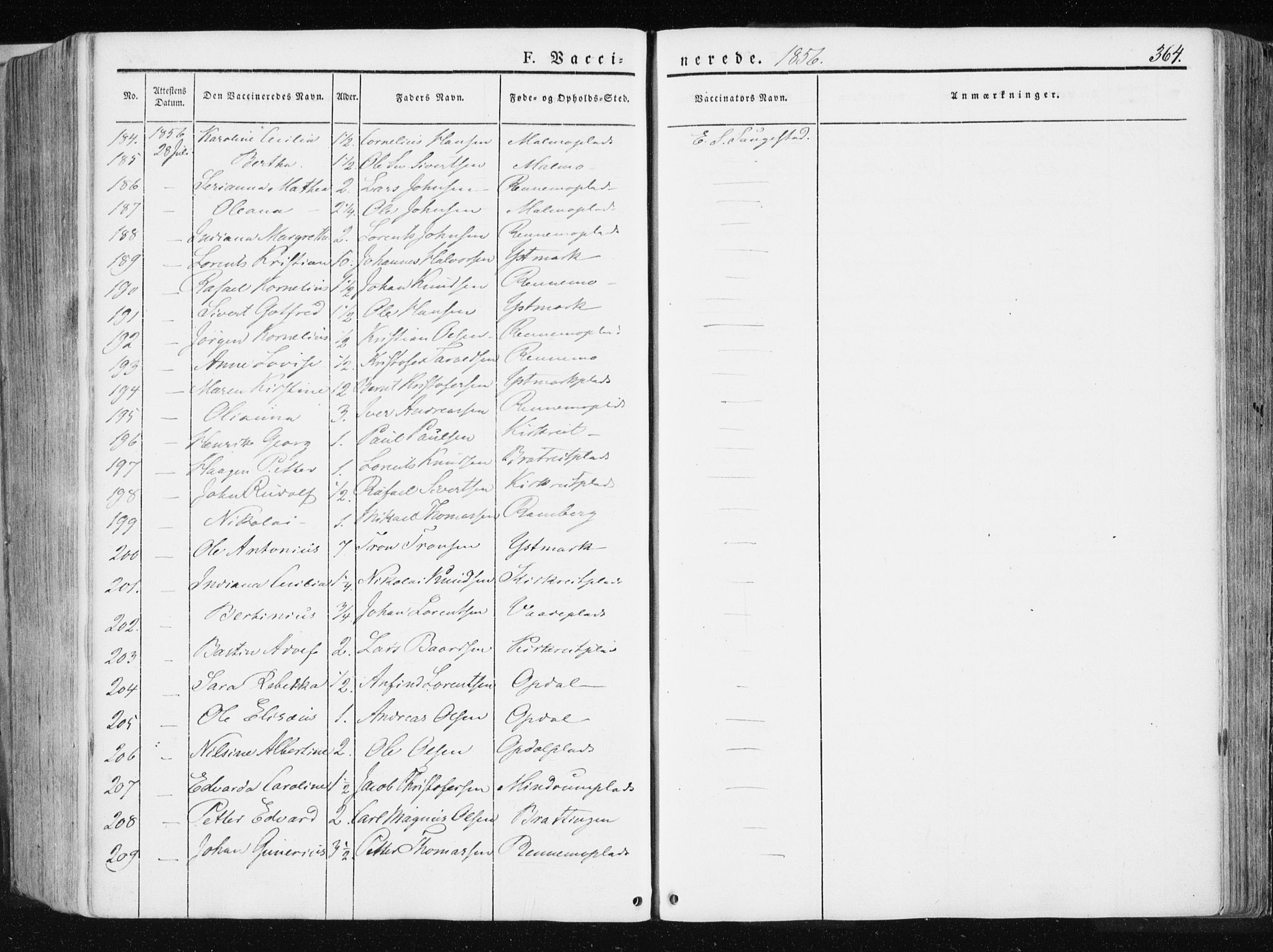Ministerialprotokoller, klokkerbøker og fødselsregistre - Nord-Trøndelag, SAT/A-1458/741/L0393: Parish register (official) no. 741A07, 1849-1863, p. 364