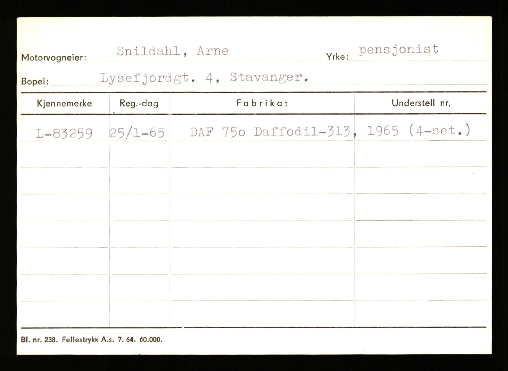 Stavanger trafikkstasjon, SAST/A-101942/0/H/L0035: Smith - Stavland, 1930-1971, p. 95