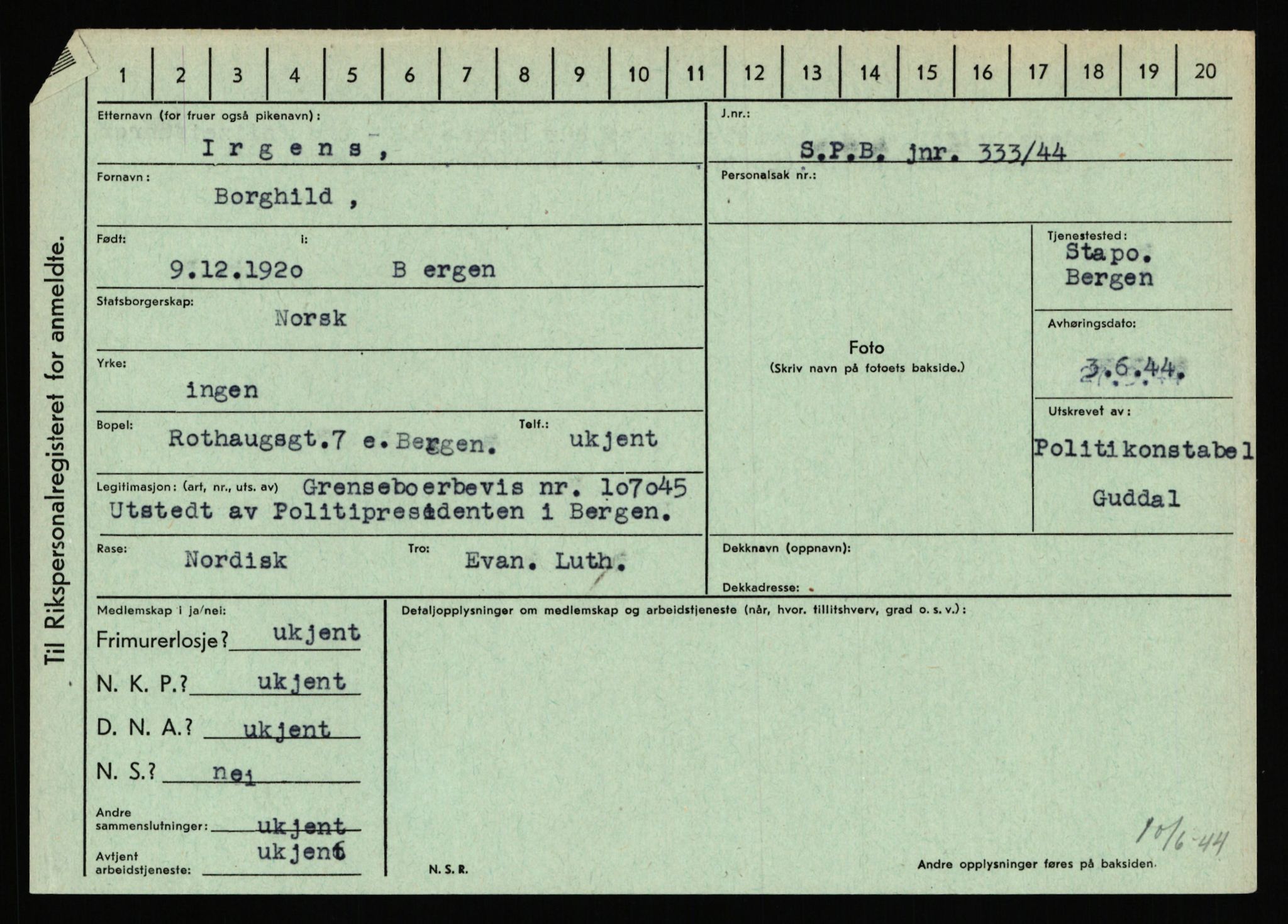 Statspolitiet - Hovedkontoret / Osloavdelingen, AV/RA-S-1329/C/Ca/L0007: Hol - Joelsen, 1943-1945, p. 2452