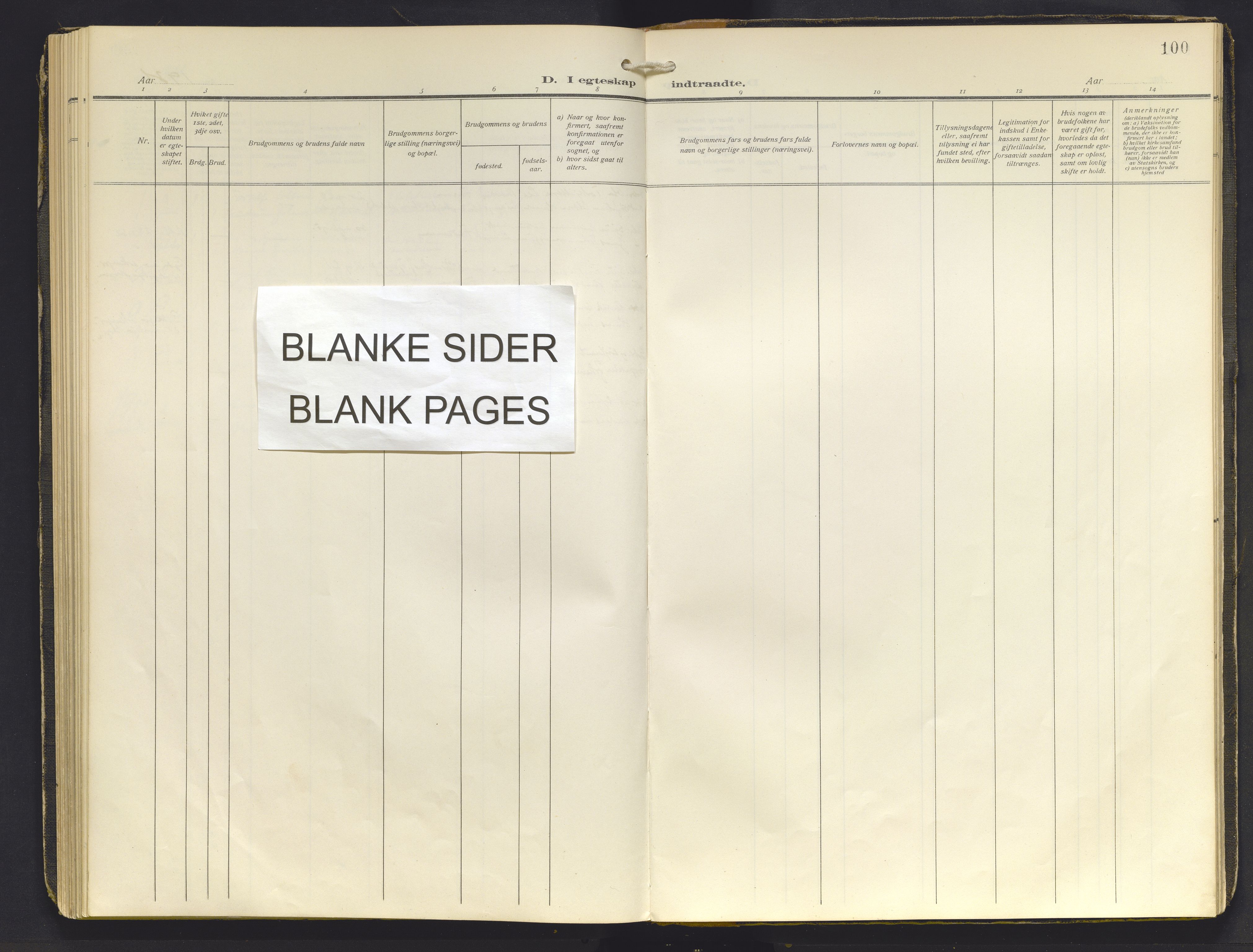 Balestrand sokneprestembete, AV/SAB-A-79601/H/Haa/Haab/L0002: Parish register (official) no. B 2, 1911-1932, p. 100